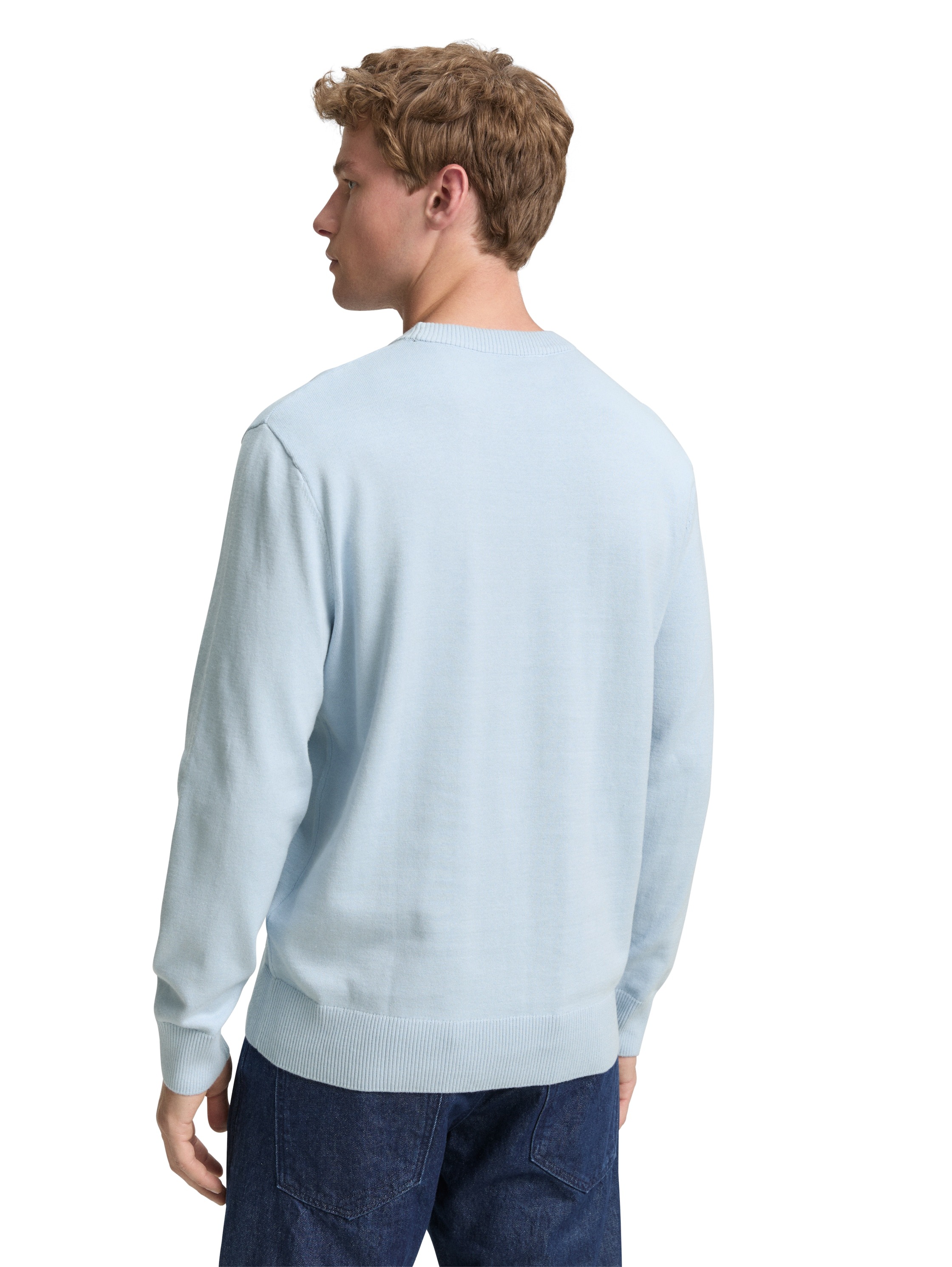 TOM TAILOR Denim Strickpullover, in melierter Optik