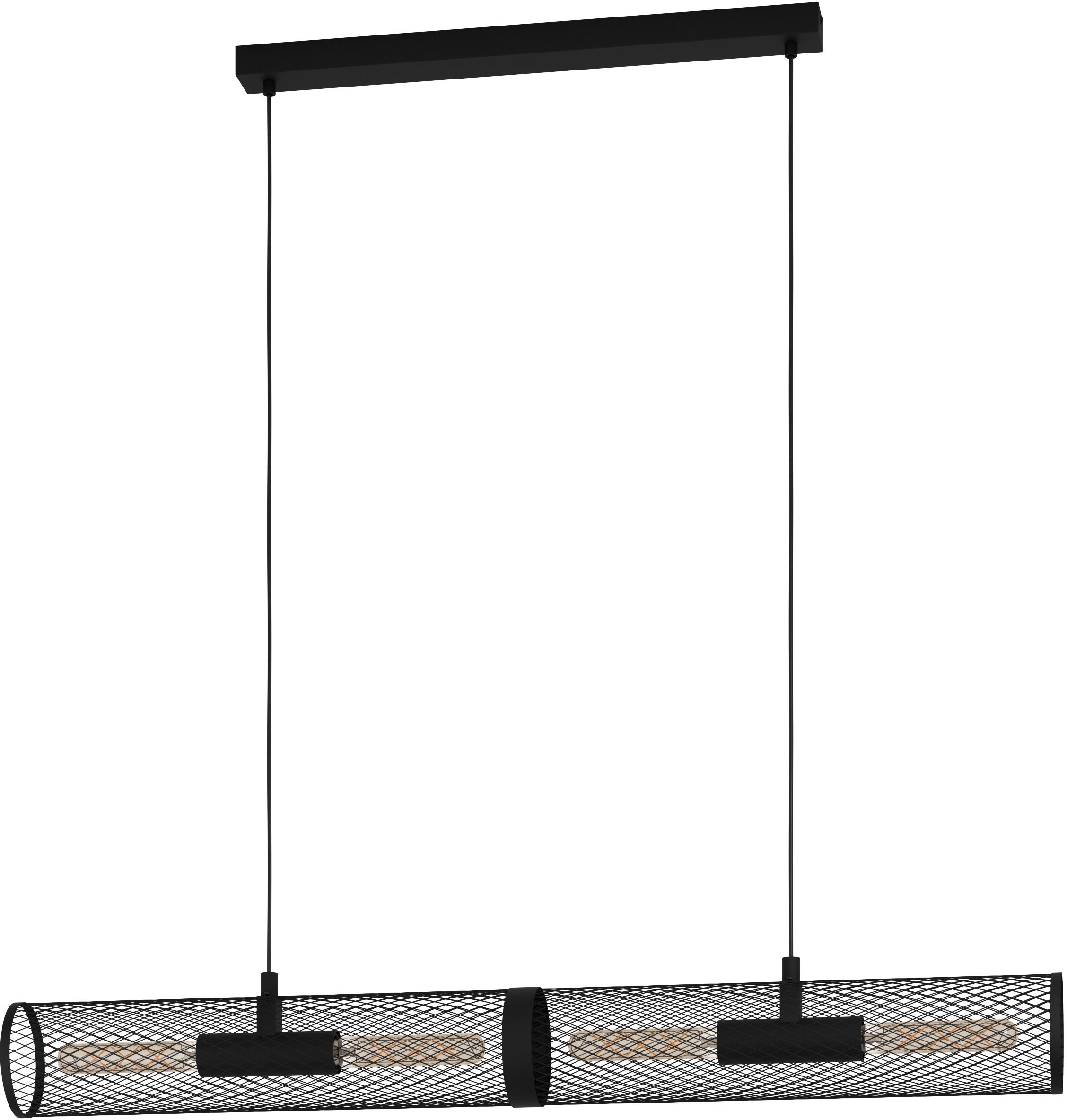 EGLO COLTEN Hängeleuchte – 60 W, Schwarz, Dimmbar, Aus Stahl, Für Wohn- & Esszimmer