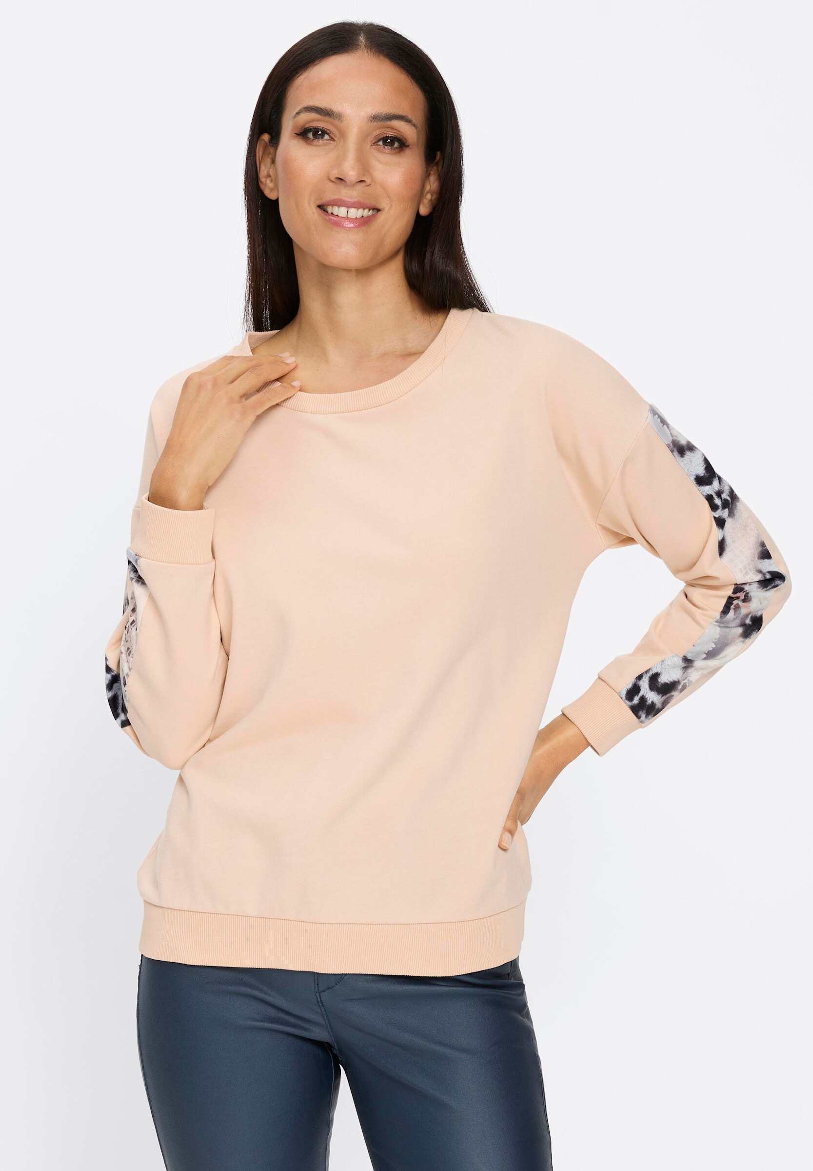 heine Sweatshirt »Sweatshirt Sweatshirt mit Animal-Print«
