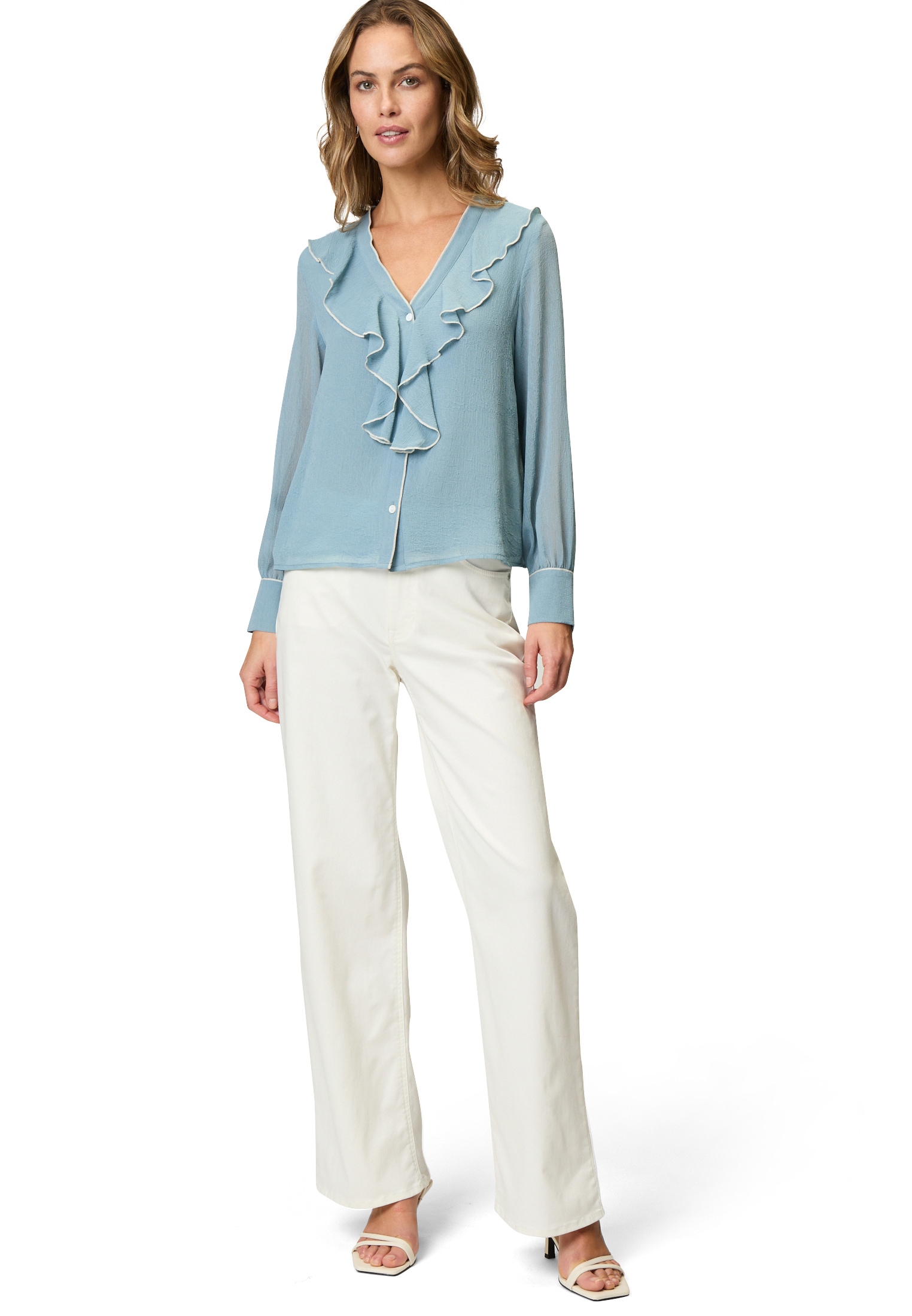 Zero Chiffonbluse »Chiffonbluse mit Volants«