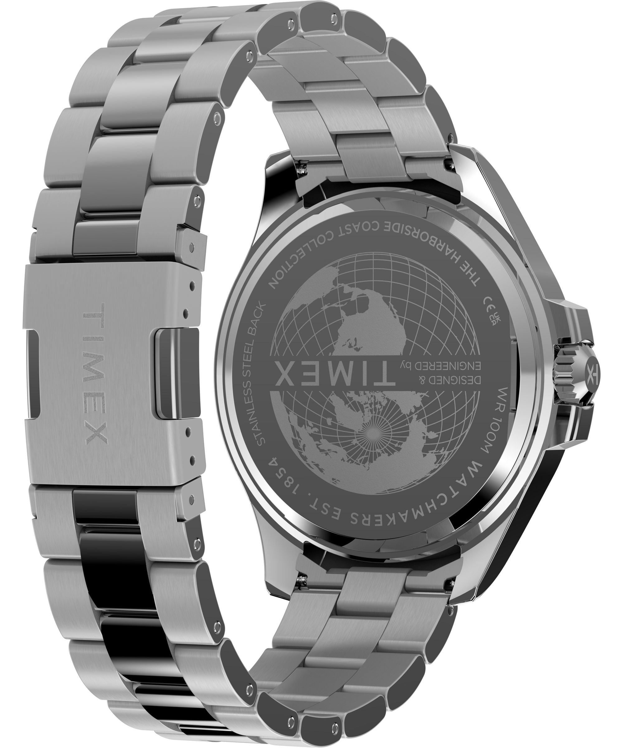 Timex Quarzuhr »Harborside Coast Multifunction« Armbanduhr, Herrenuhr, Edelstahlarmband, analog, Wochentag, Tag