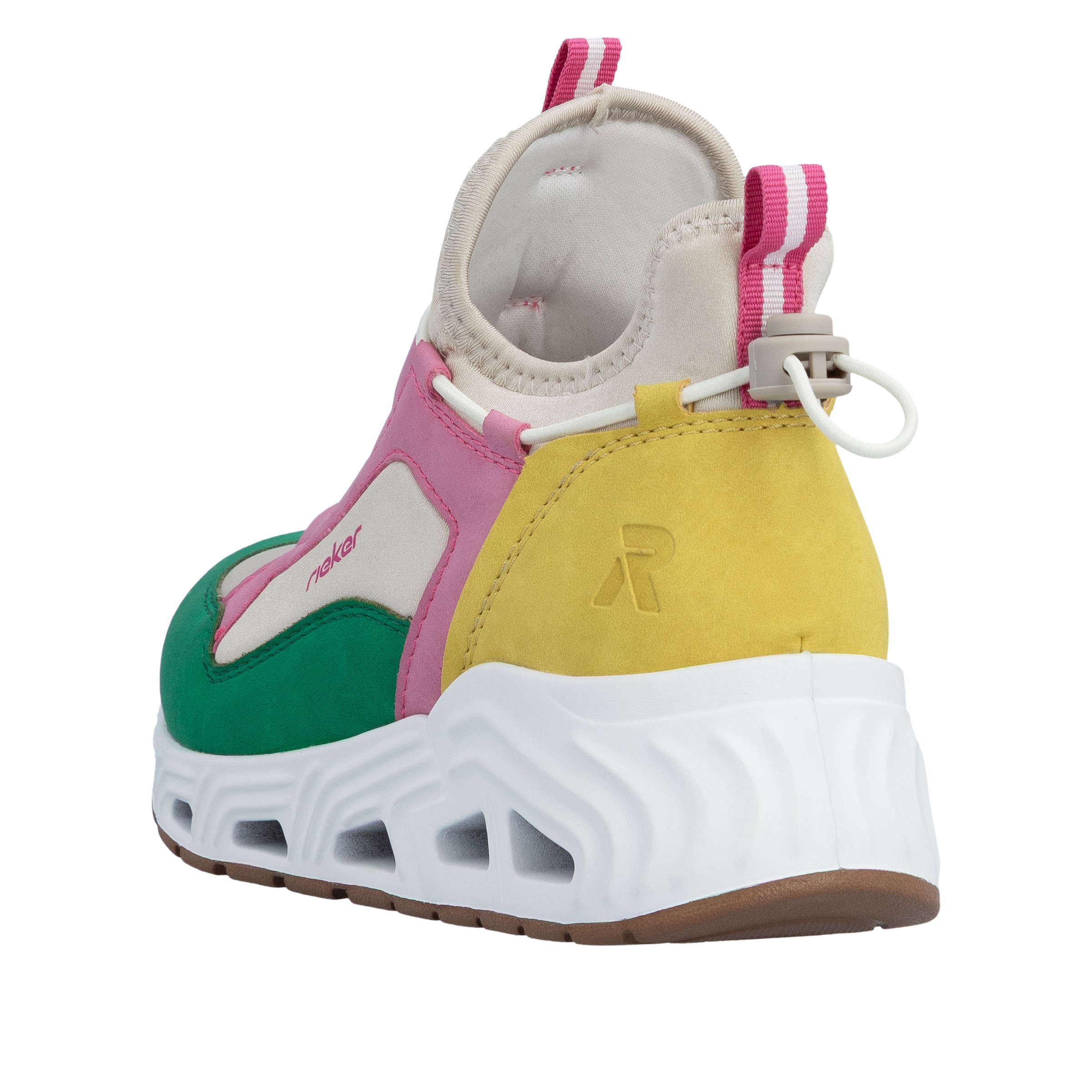 RIEKER Sport Slip-On Sneaker  High Top Sneaker, Schlupfschuh mit Schnellverschluss hinten