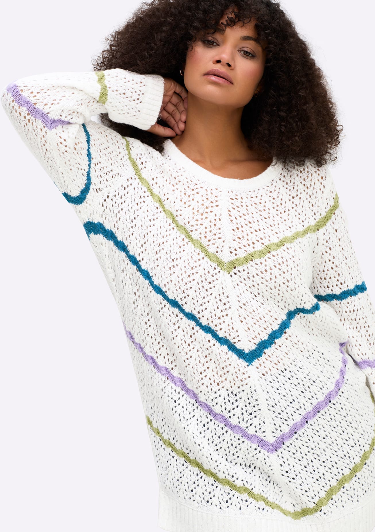 Sheego Rundhalspullover »Pullover«