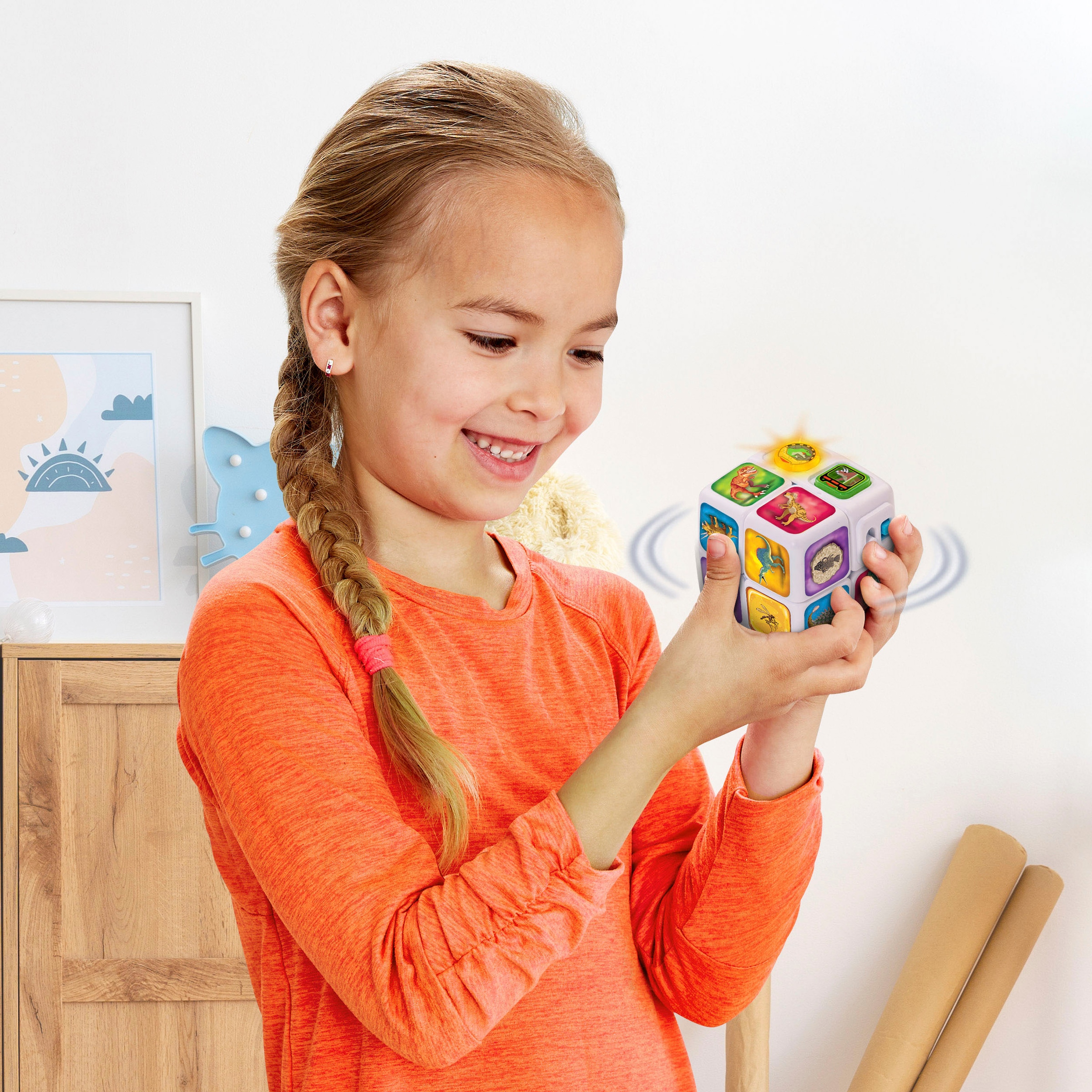 Vtech® Lernspielzeug »Twist & Learn, Dino-Würfel«, mit Licht- und Soundeffekt