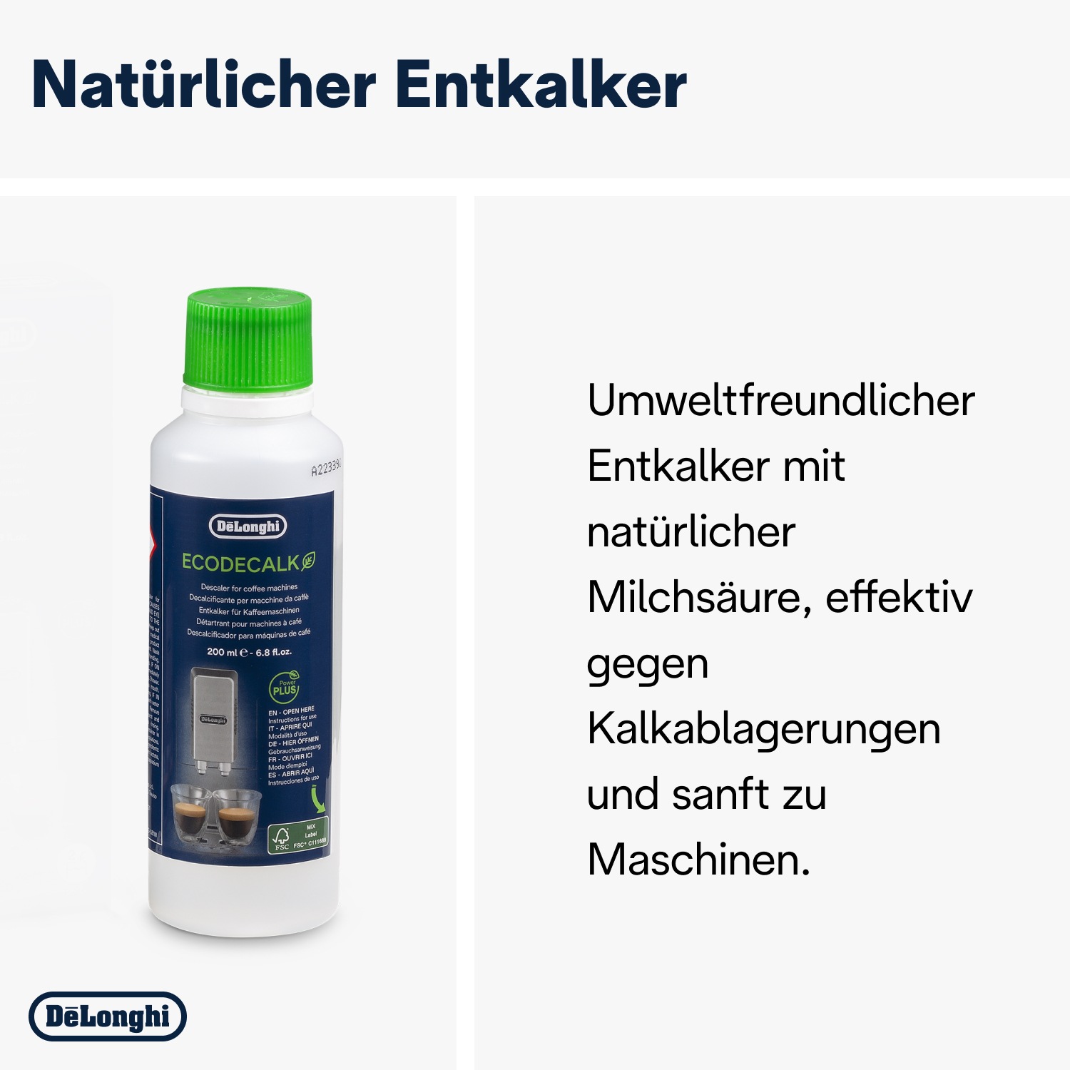 De'Longhi Pflegeset »DLSC306 Original, für Kaffeemaschinen & Kaffeevollautomaten« für Kaffeevollautomaten