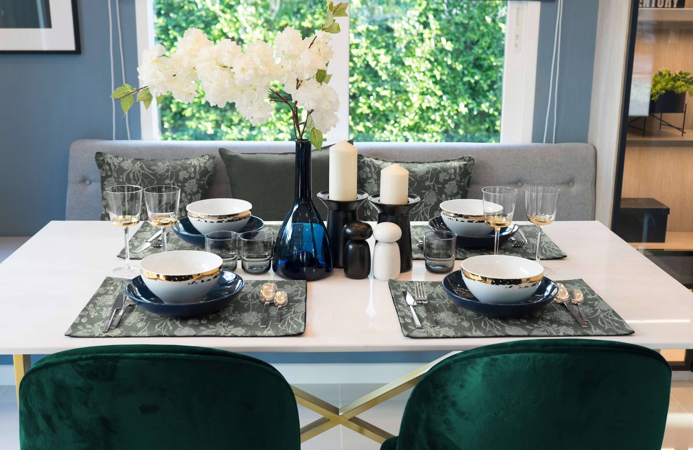 Adam Platzset »Flower Cuvée«, (Packung, 2 St.)
