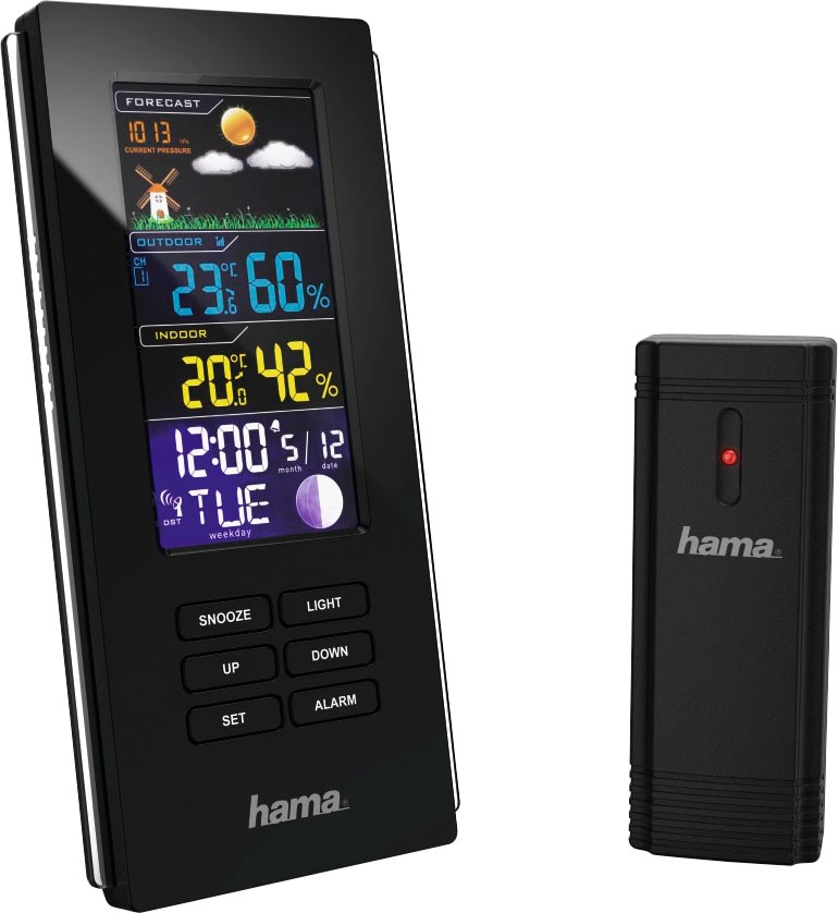 Hama Wetterstation »Außensensor, bei OTTO Innen-/Außentemperatur, Funk, Innen-/Außentemperatur, Wettervorhersage Außensensor, Funk, Wettervorhersage«, bestellen online