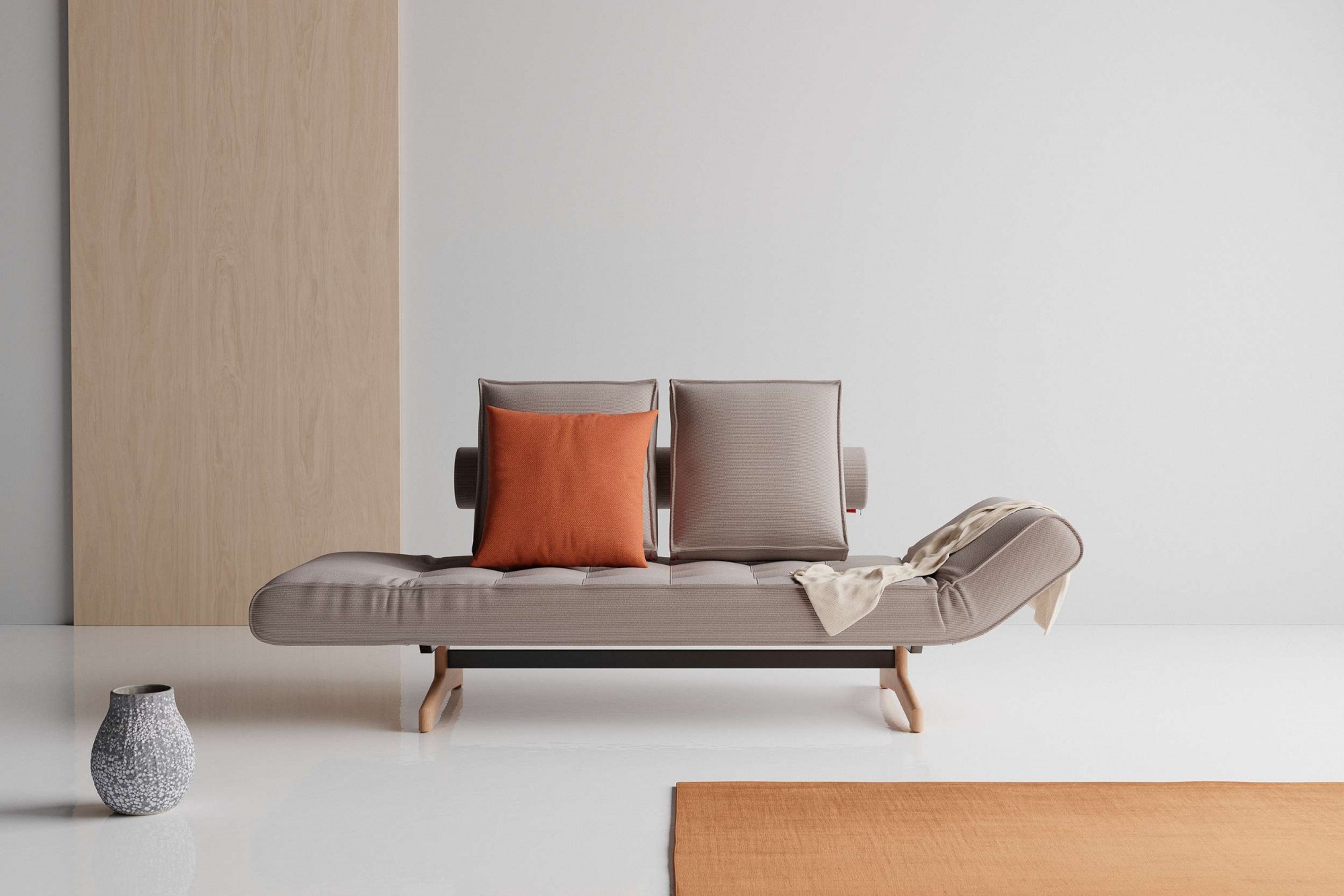 INNOVATION LIVING ™ 3-Sitzer »Ghia Schlafsofa, Couch mit Wohlfühl-Faktor, OTTOs Choice«, eine große Liegefläche mit geringer Stellfläche, beidseitig abklappbar