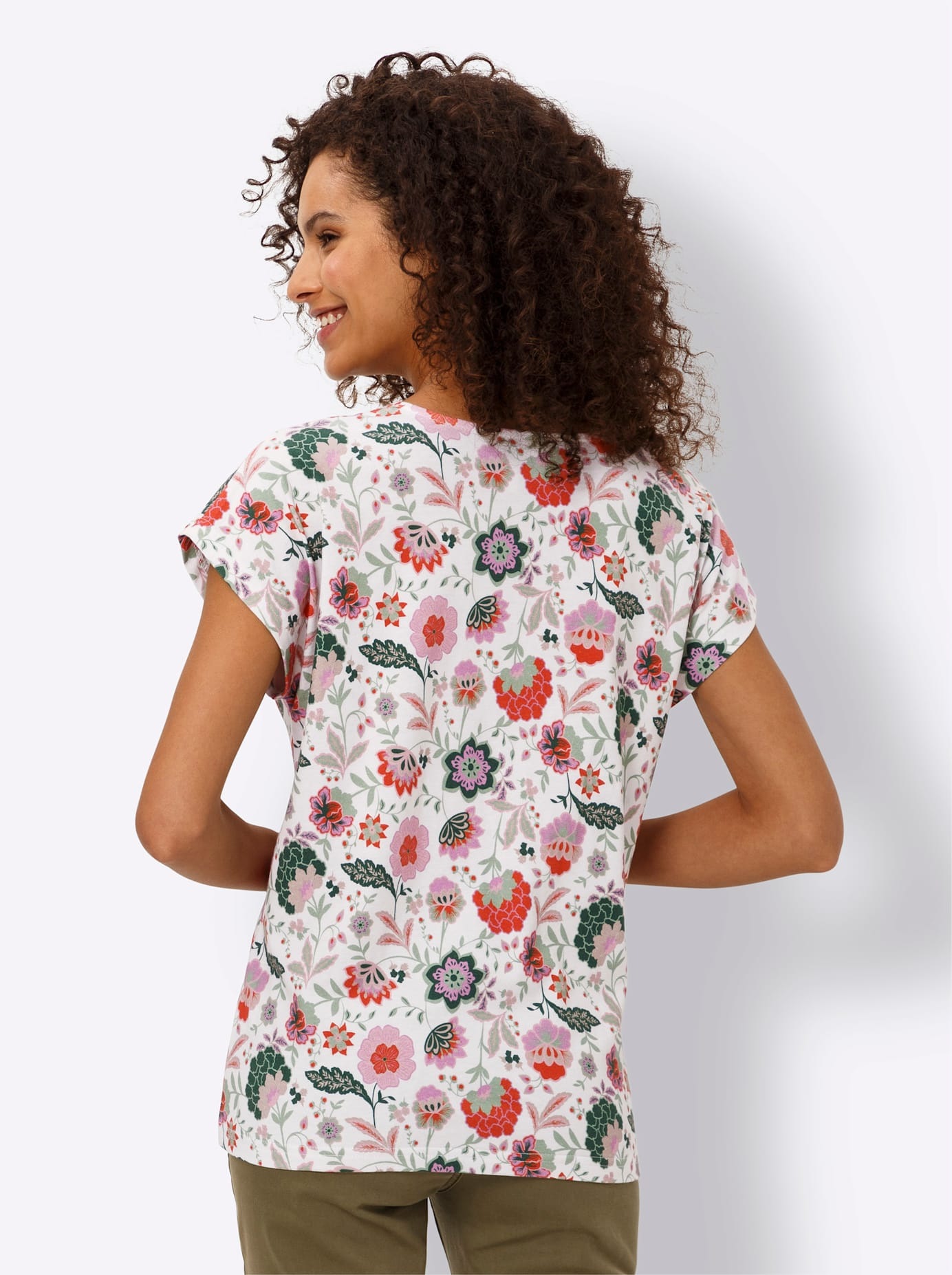 heine Kurzarmshirt »Druck-Shirt«, (1 tlg.)
