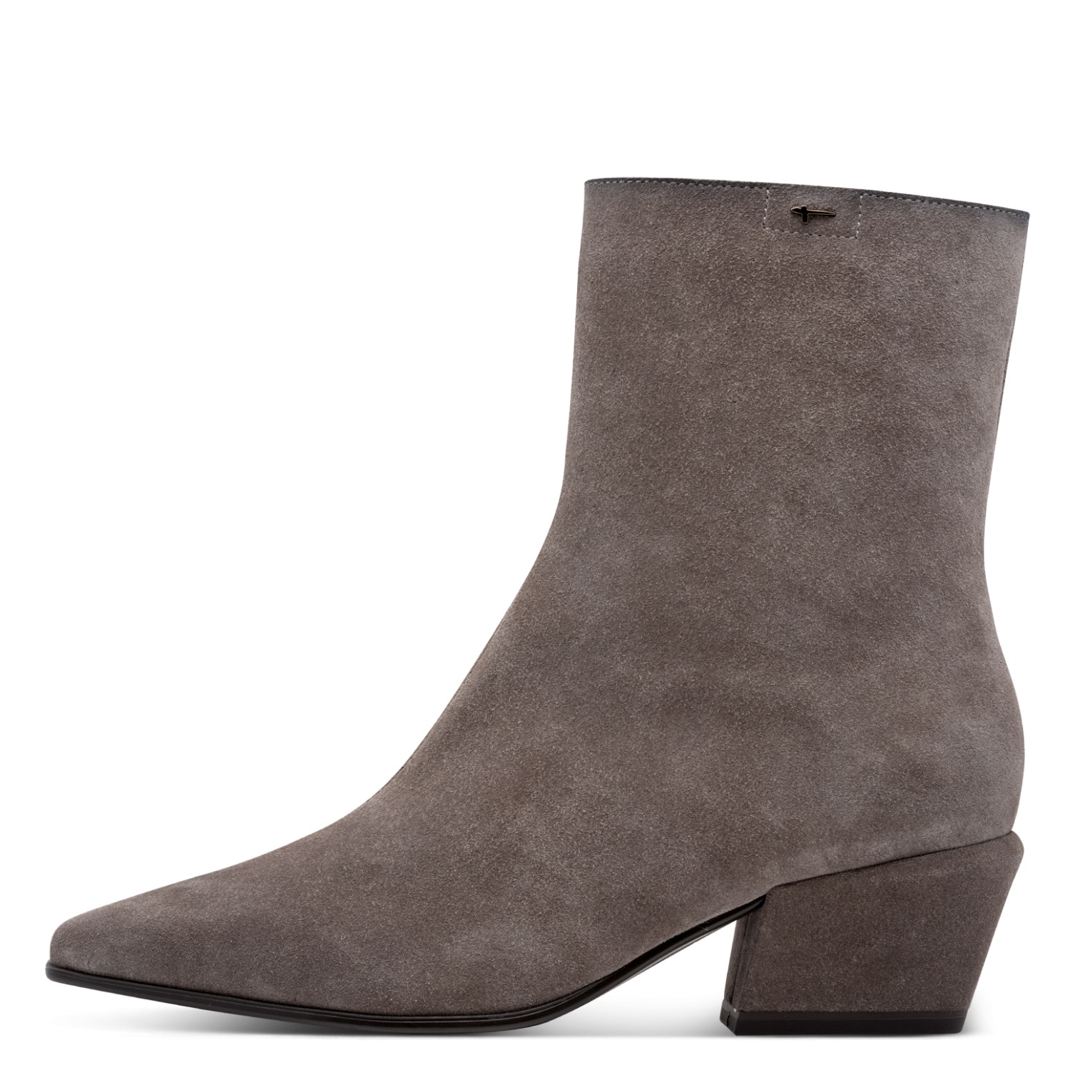 Tamaris Stiefelette  Blockabsatz, Cowboystiefelette mit T-Logoverzierung