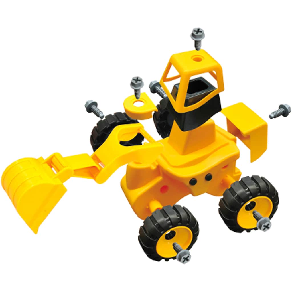 Jamara Spielzeug-Traktor »Baufahrzeuge 9 in 1«, (Set, 46 tlg.)