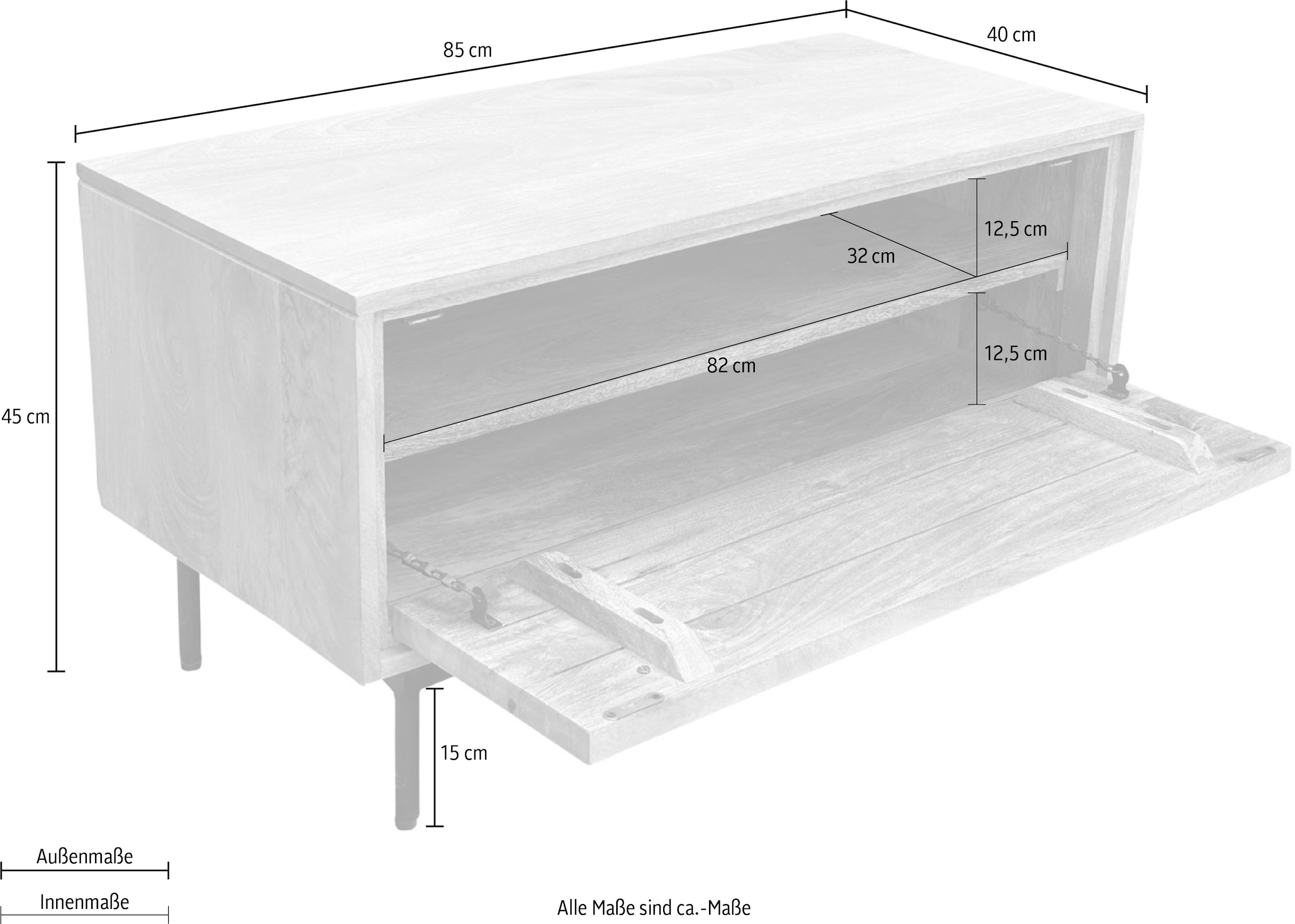 SIT Schuhschrank 1 Stk. tlg. mit dekorativen Lamellen-Schnitzereien