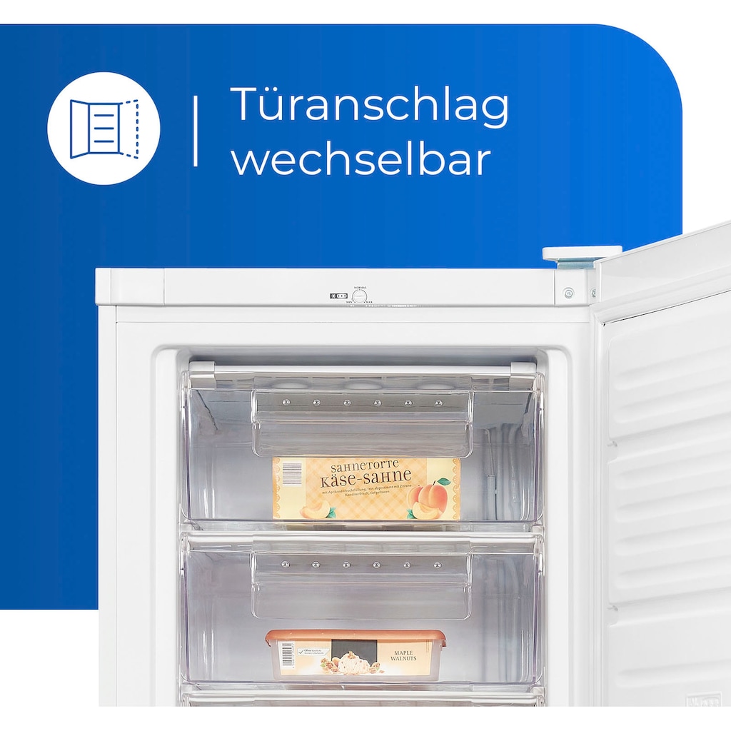 exquisit Gefrierschrank »GS280-H-040E«, 173 cm hoch, 60 cm breit, 242 L Volumen, 4 Sterne Gefrieren