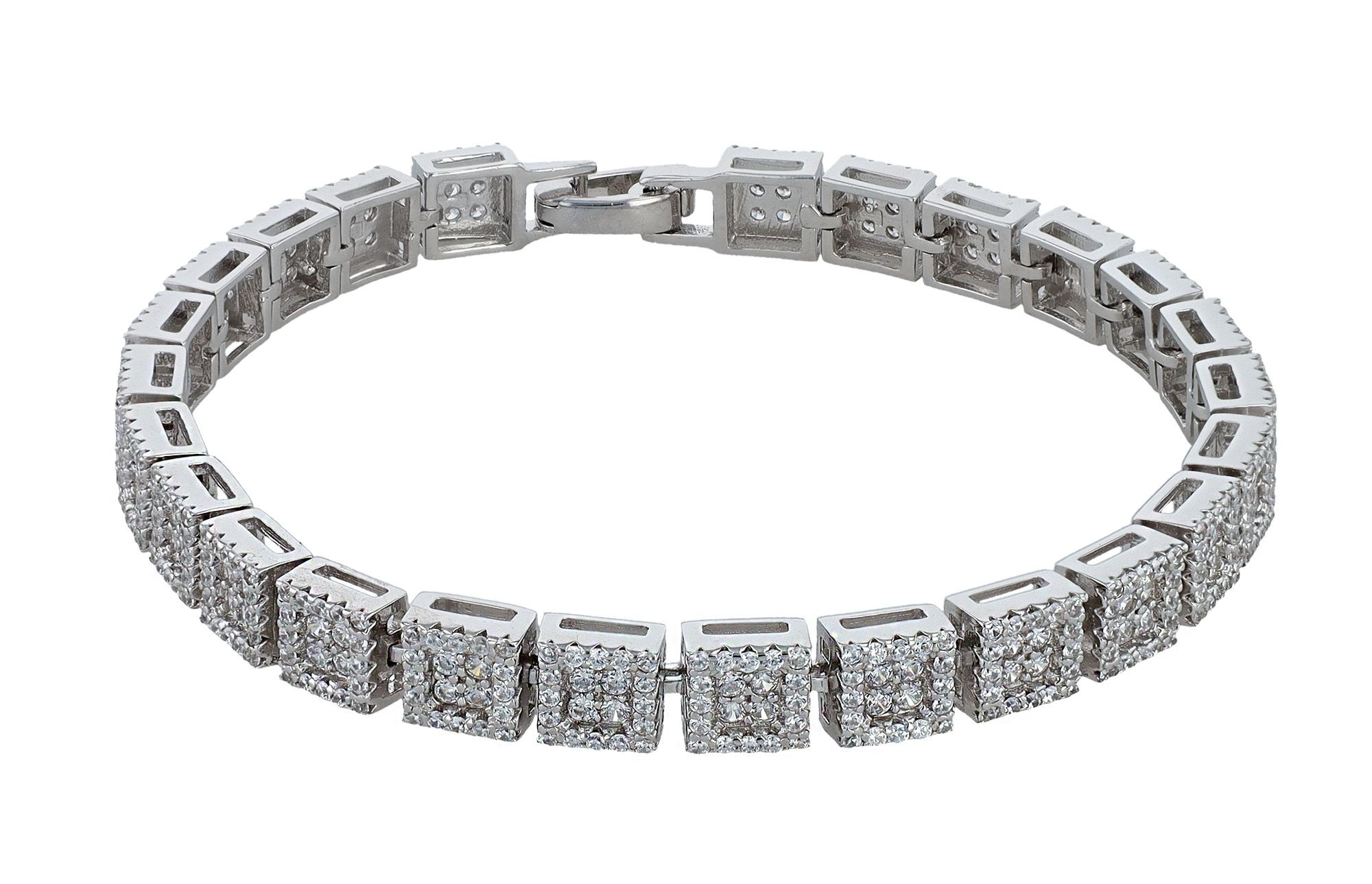Adelia´s Armband »Damen Armband aus 925 Silber mit Zirkonia 18 cm«