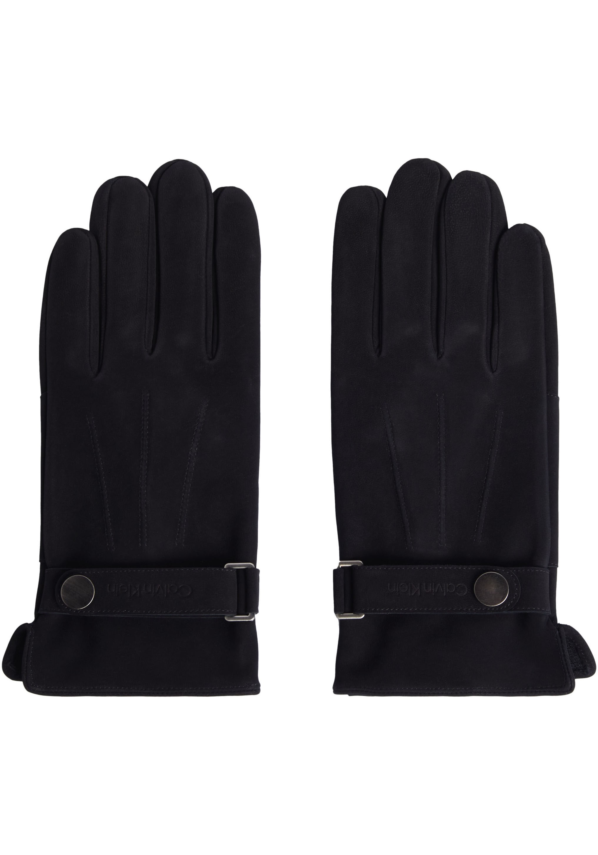 Lederhandschuhe »LEATHER RIVET GLOVES NUBUCK«, mit Logoschriftzug