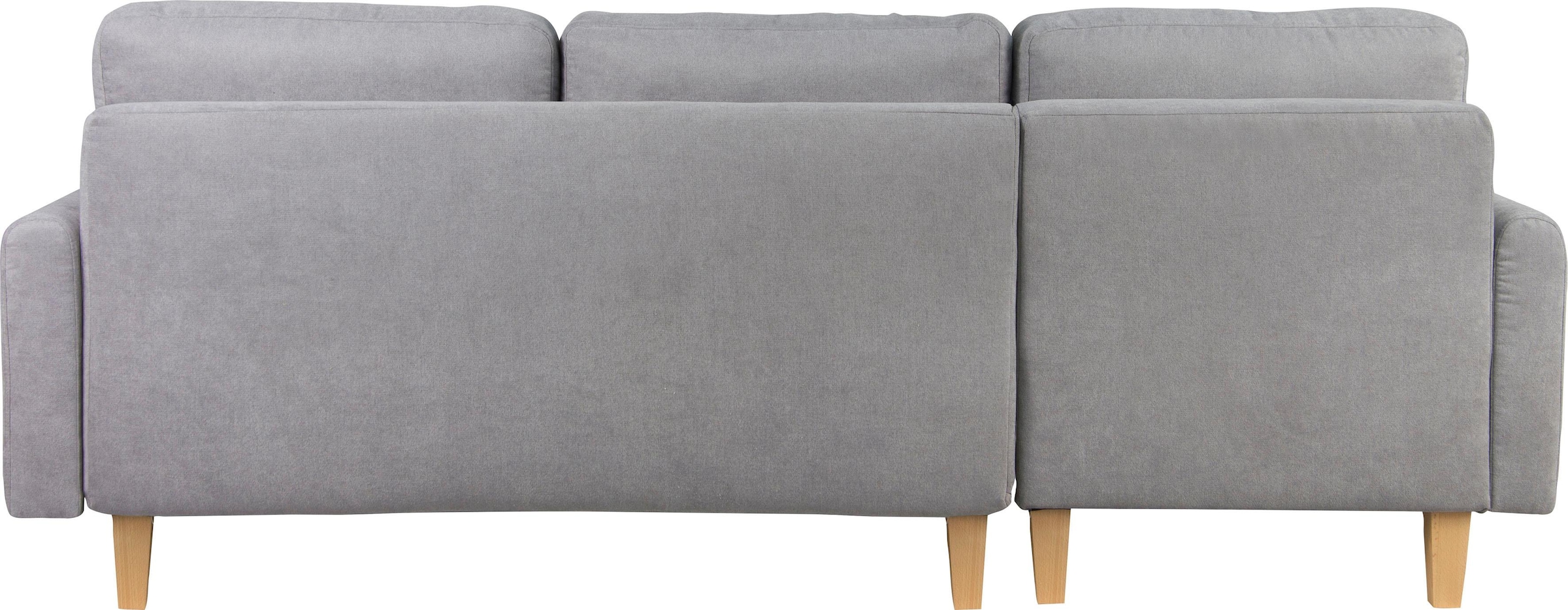 Home affaire Ecksofa »TRIPLO optionale Schlafsofa mit Bettkasten, Maße B/T/H: 234/164/89 cm« L-Form wahlweise mit Bettfunktion - Liegefläche 132x210 cm