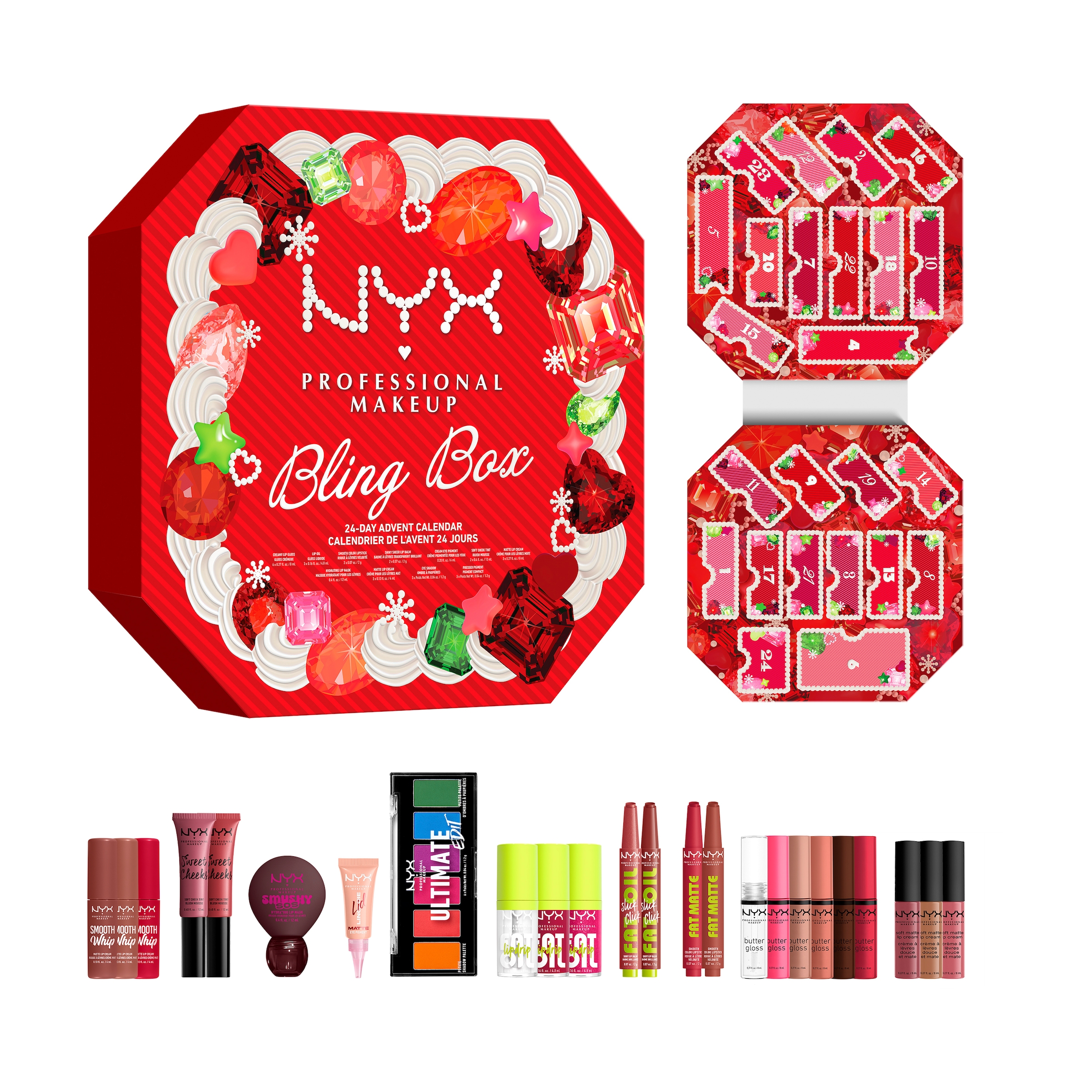 NYX PROFESSIONAL MAKEUP Kosmetik-Adventskalender »NYX Professional Makeup Bling Box Adventskalender« ab 13 Jahren