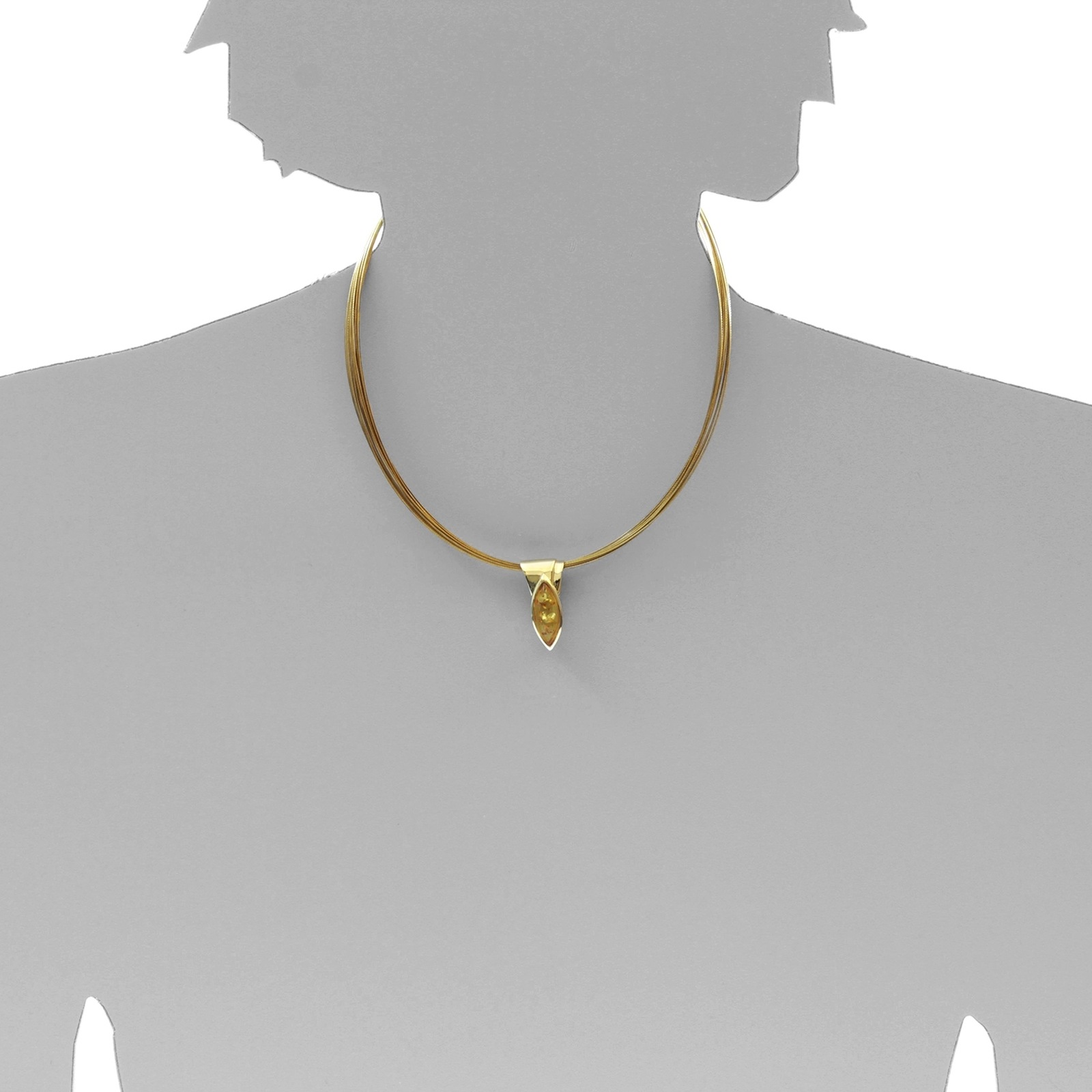 OSTSEE-SCHMUCK Kettenanhänger »- Gleiter-Rieke - Gold 333/000 - Bernstein«