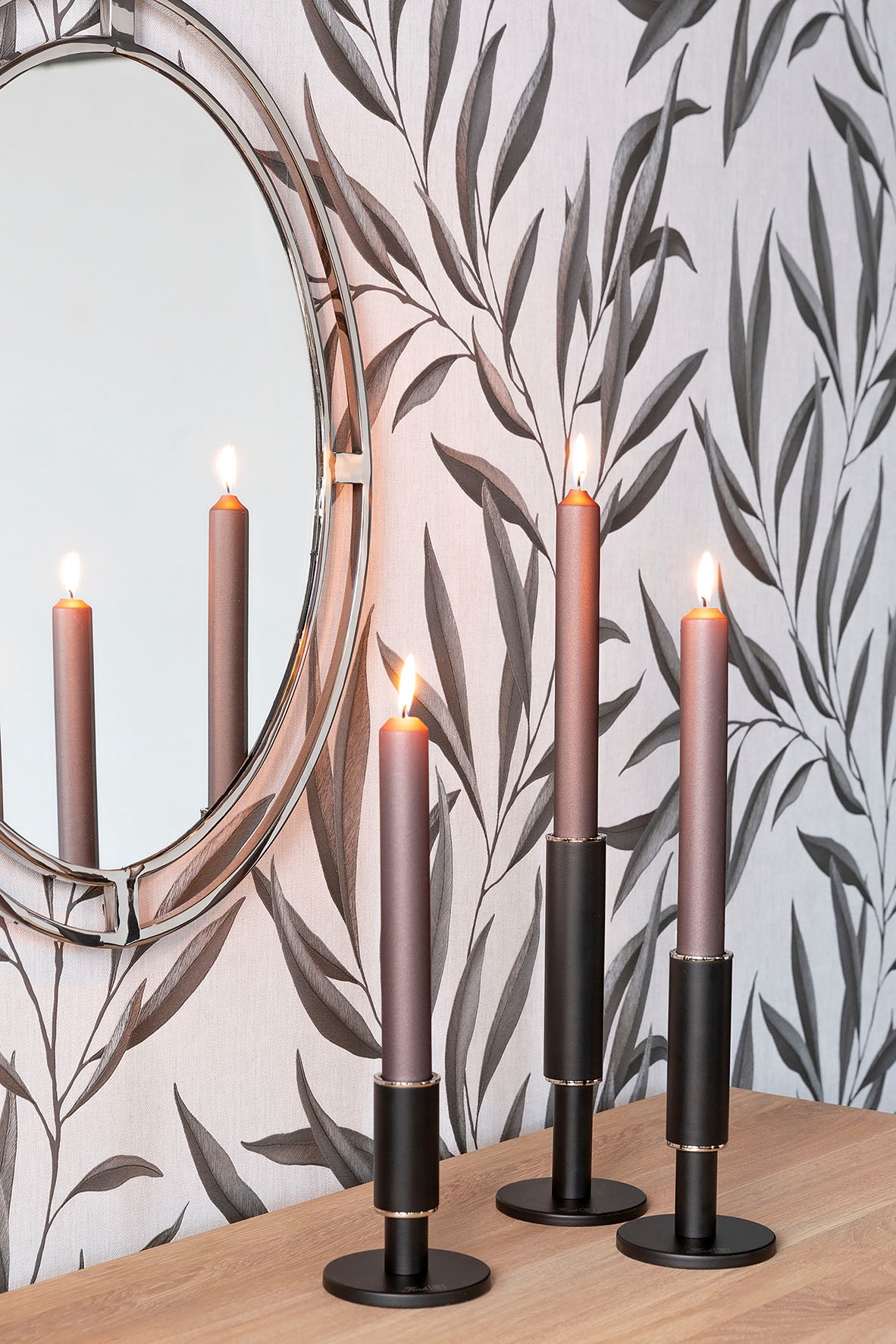 Fink Kerzenleuchter »RITMO« Stabkerzenhalter aus Aluminium