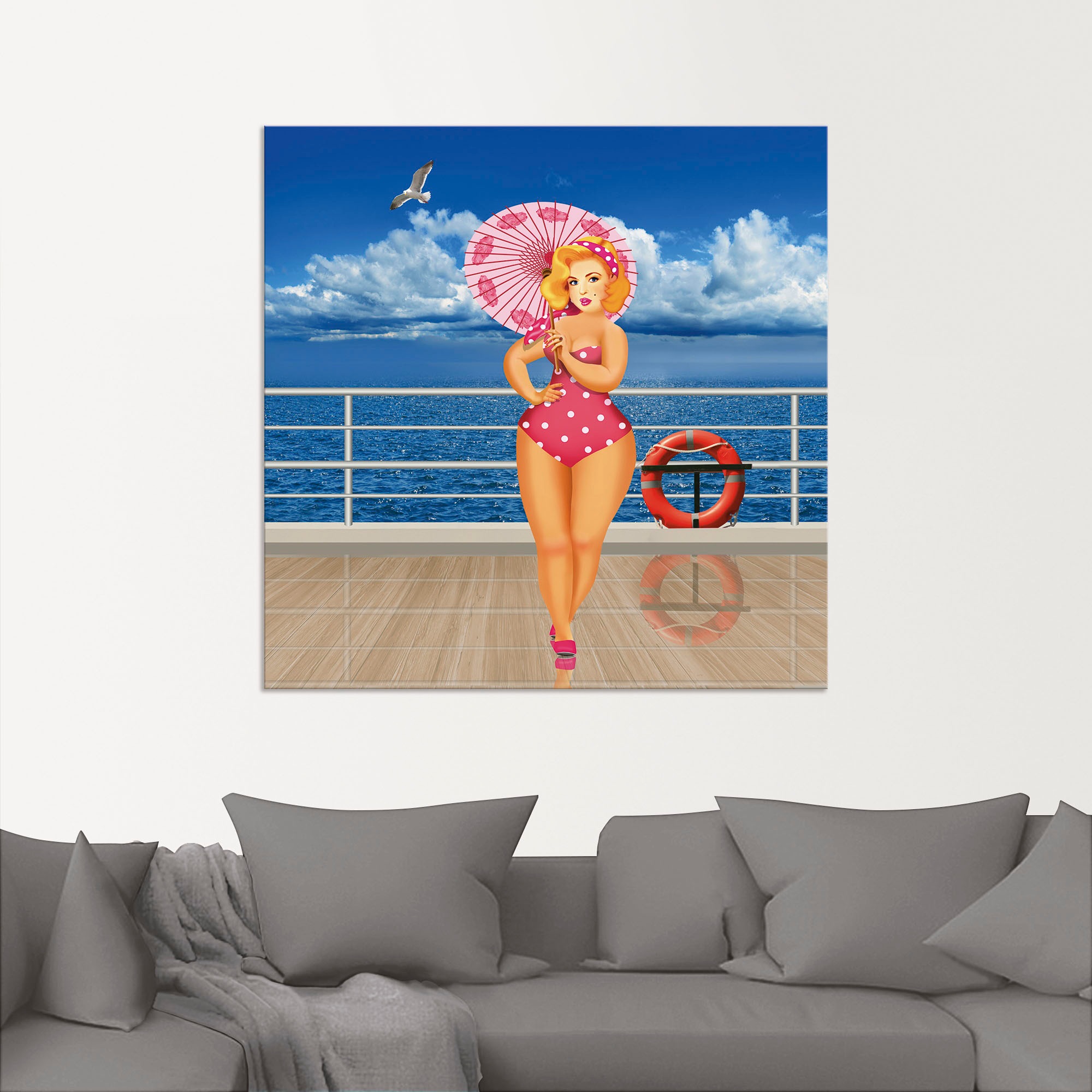 Artland Wandbild »Pin-Up Girl«, Bilder von Frauen, (1 St.), als Alubild, Outdoorbild in verschied. Größen