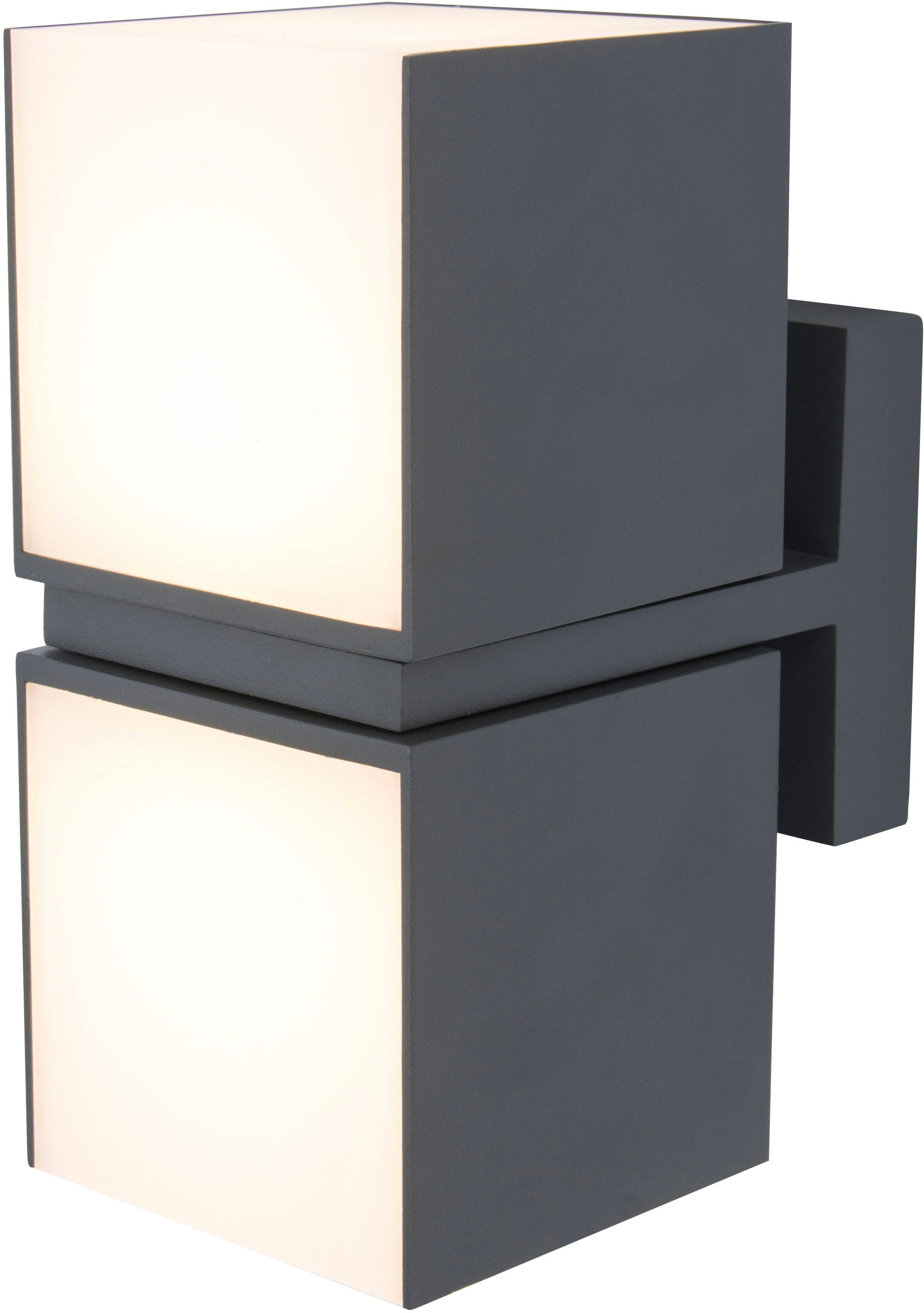 LUTEC LED Außen-Wandleuchte »CUBA«, Leuchtmittel LED-Modul | LED fest integriert, drehbar