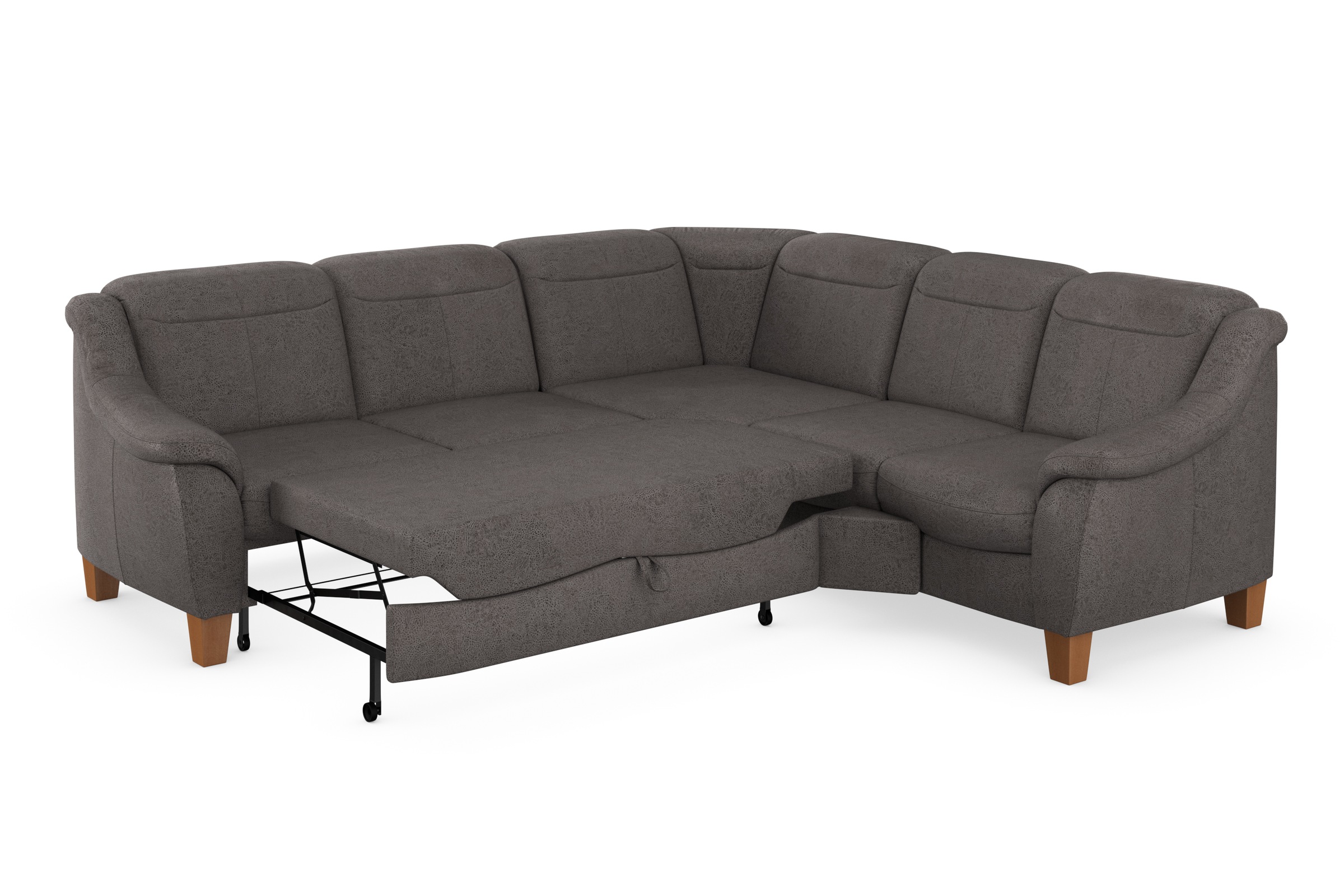Home affaire Ecksofa »Caldera L-Form«, Federkern, wahlweise mit Kopfteilverstellung, Bettfunktion, Bettkasten