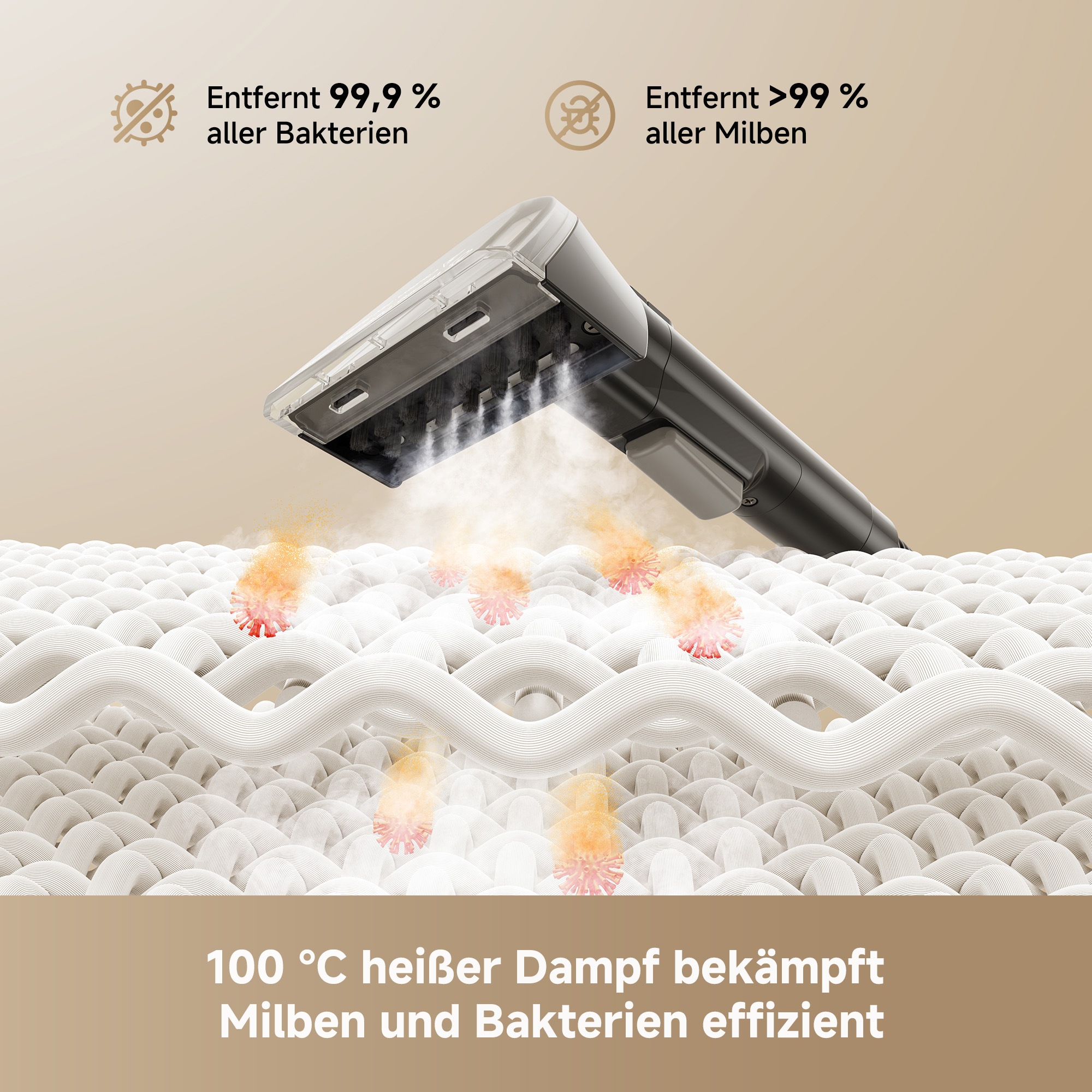 Dreame Dampfreiniger »N20 Steam« 4 Düsen, Heißwasser, Dampf, 600 W