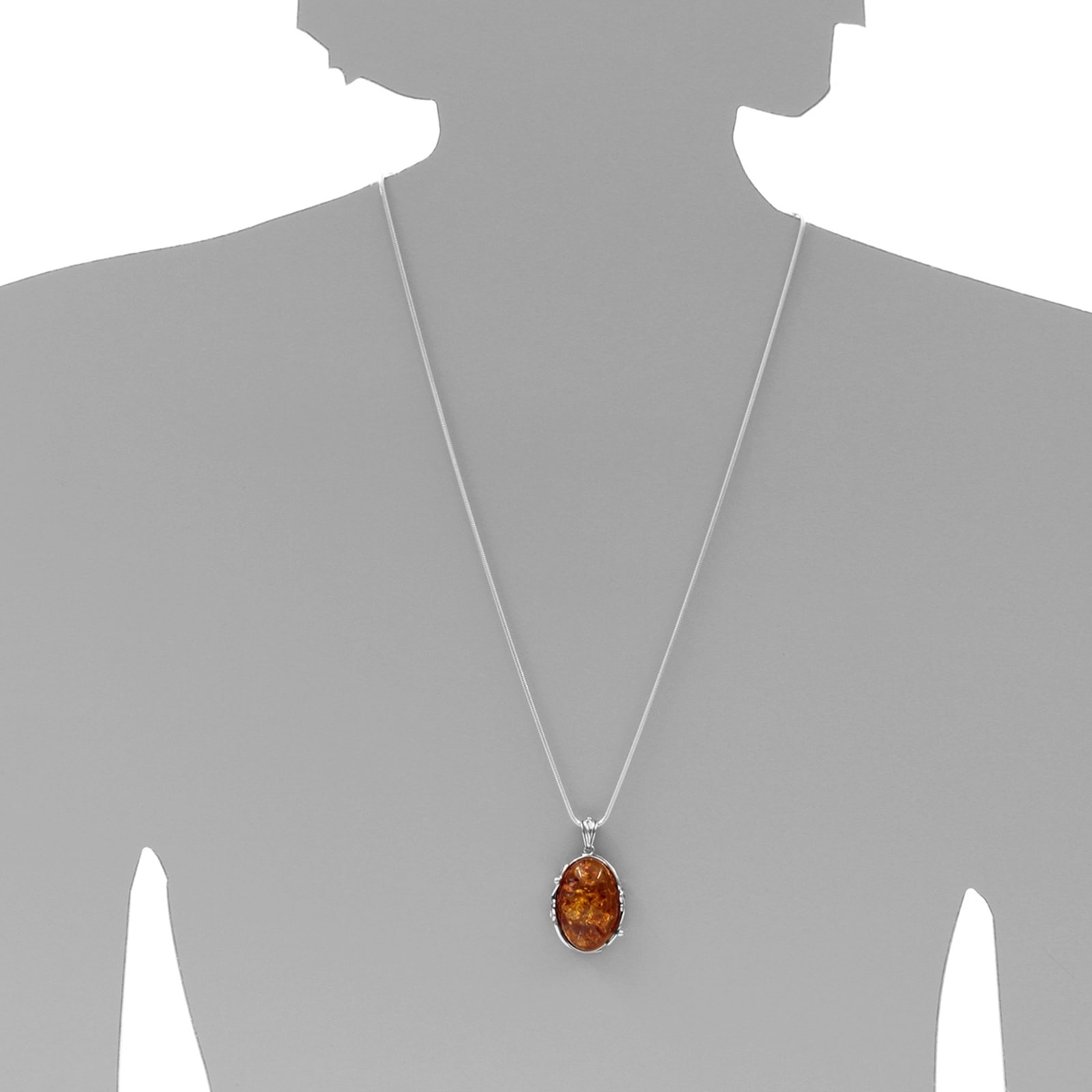 OSTSEE-SCHMUCK Kette mit Anhänger »- Anneliese - Silber 925/000 - Bernstein«