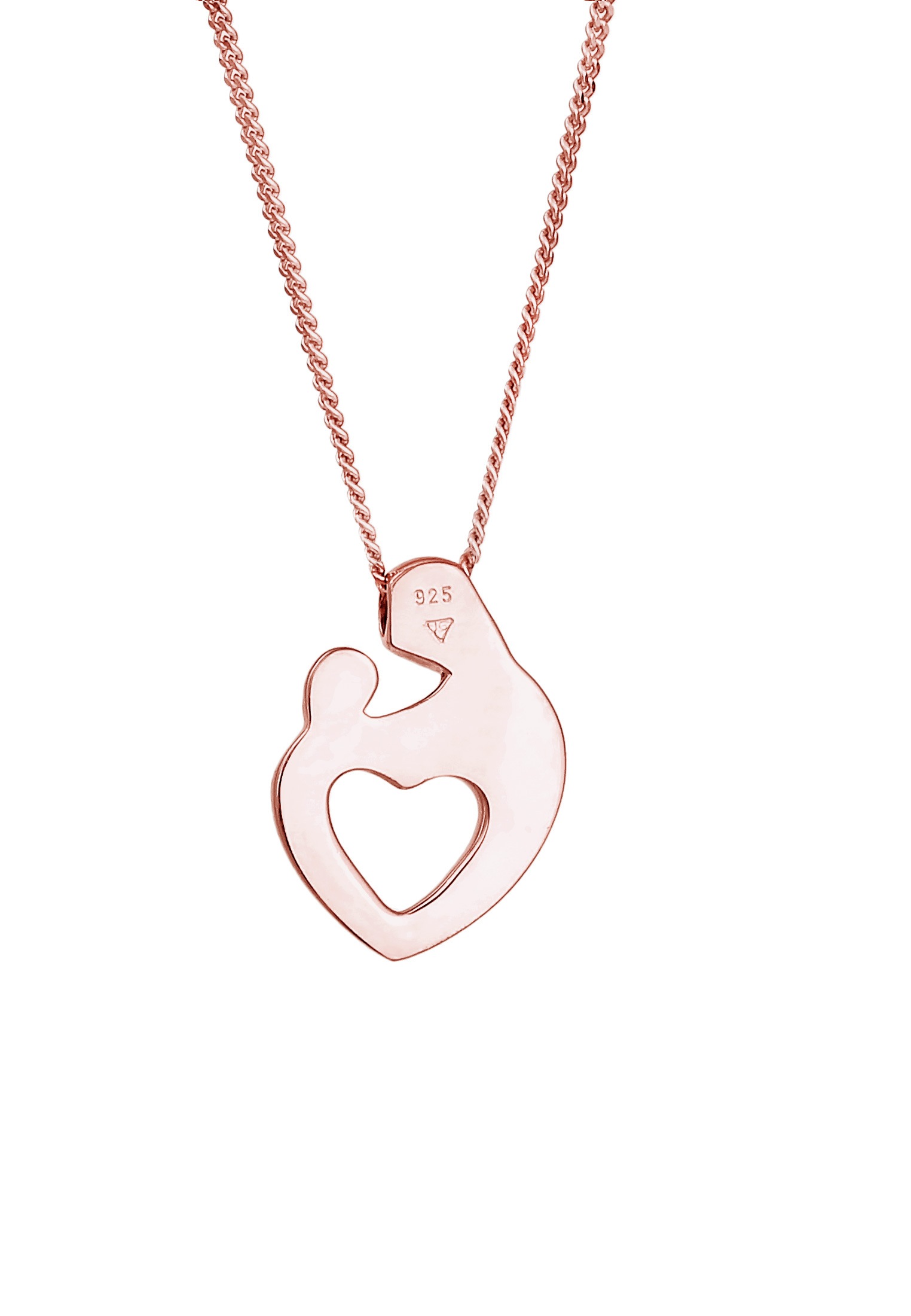 Elli Kette mit Anhänger »Halskette Mutter & Kind Herz 925 Silber«