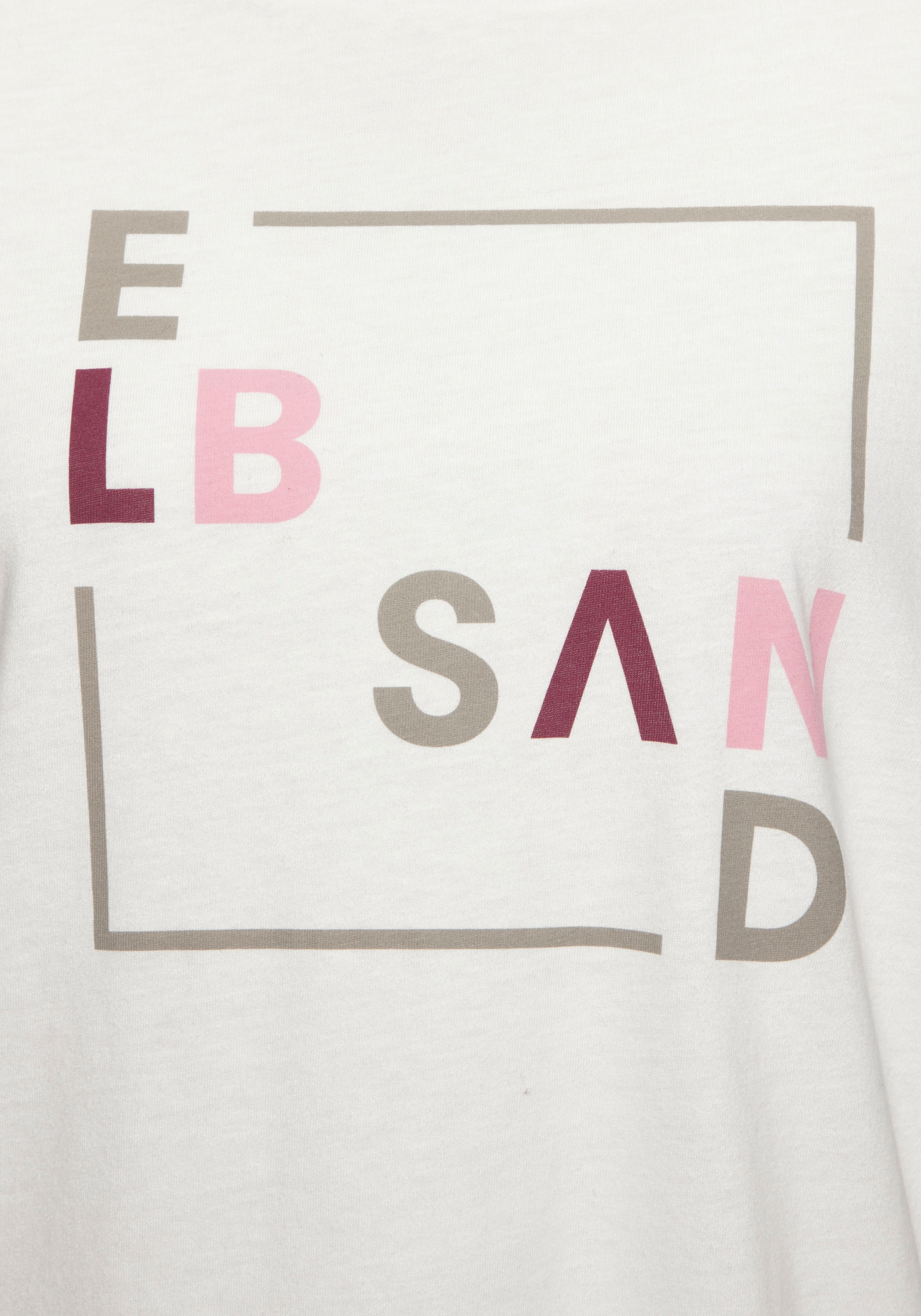 Elbsand Langarmshirt, mit Frontdruck, Longsleeve, lockerer Schnitt