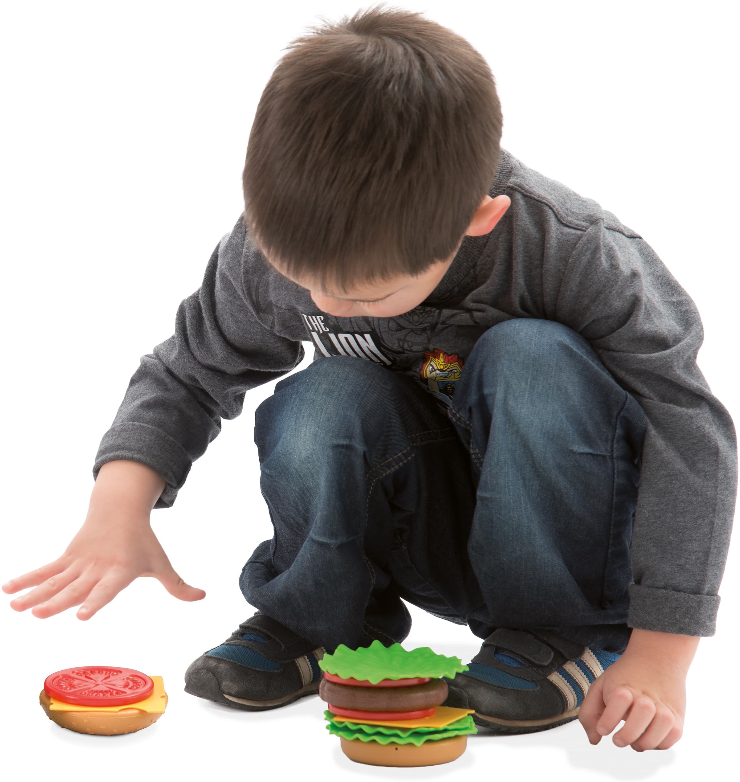 dantoy Spiellebensmittel »Burger Set auf Tablett 17-teilig« Made in Europe