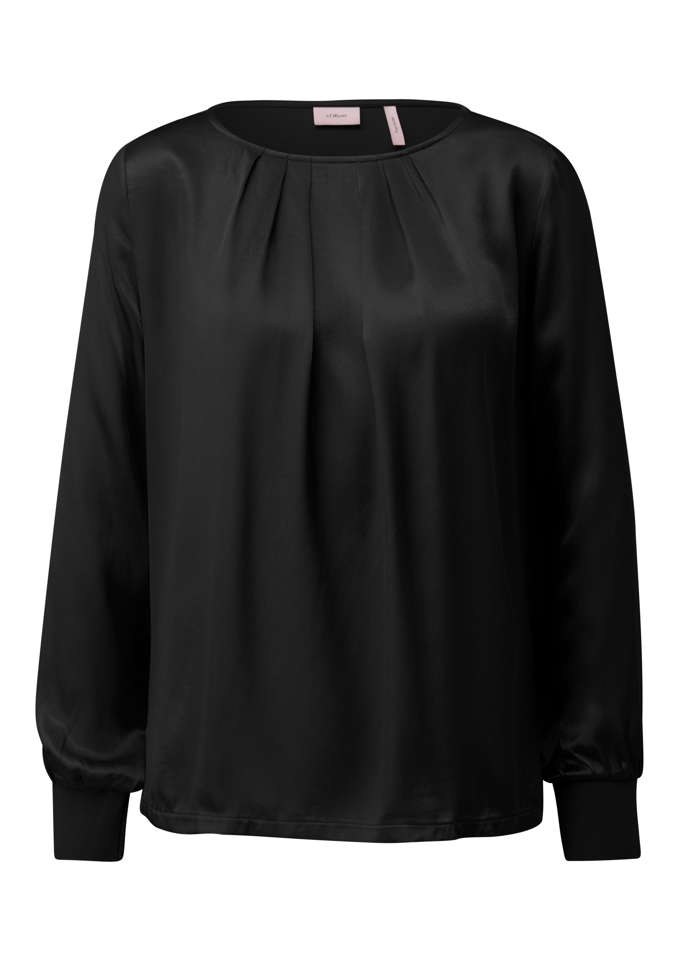 s.Oliver BLACK LABEL Langarmshirt, mit U-Boot Ausschnitt