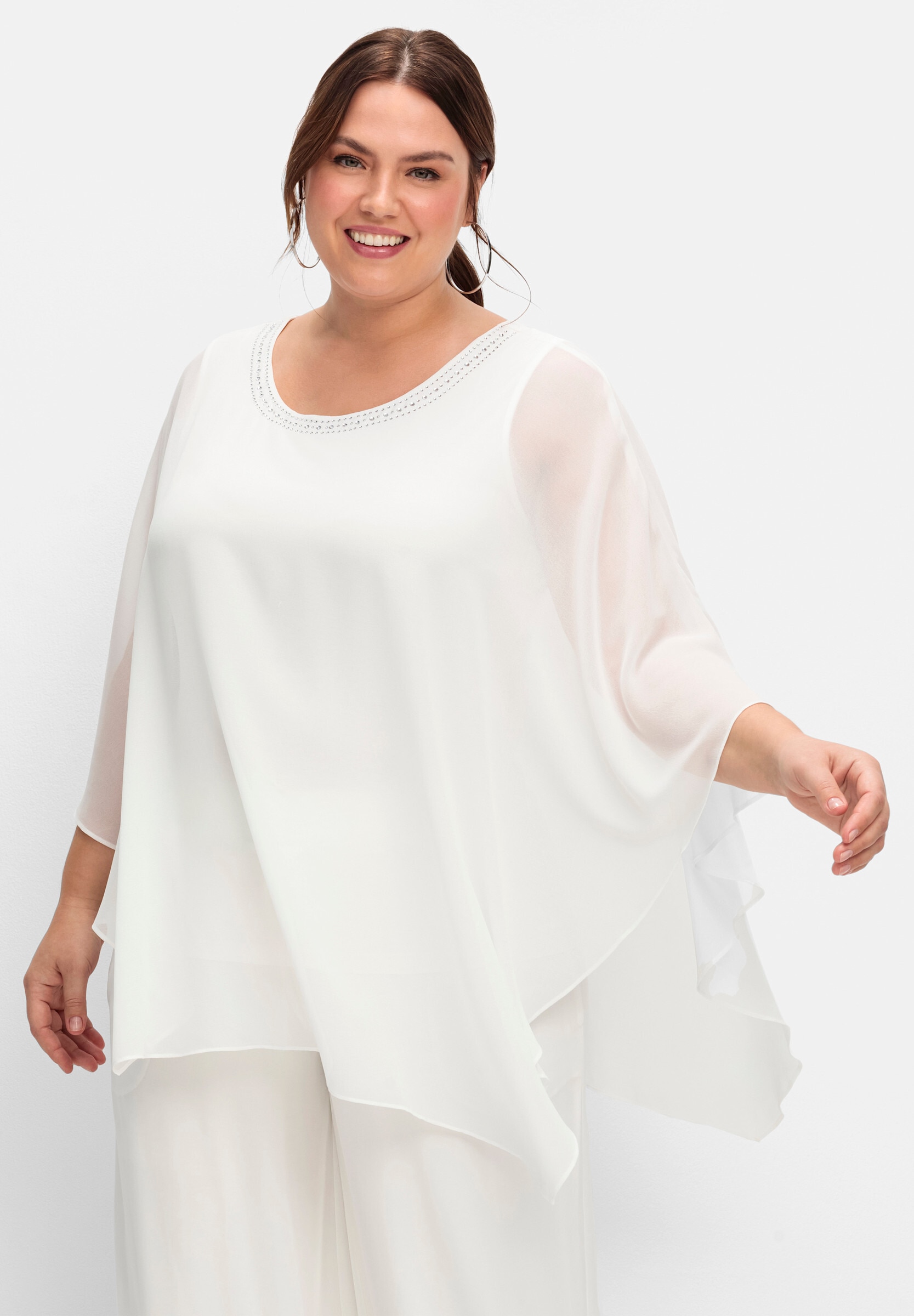 Sheego Longbluse »Tunika Tunika in 2-in-1-Optik«