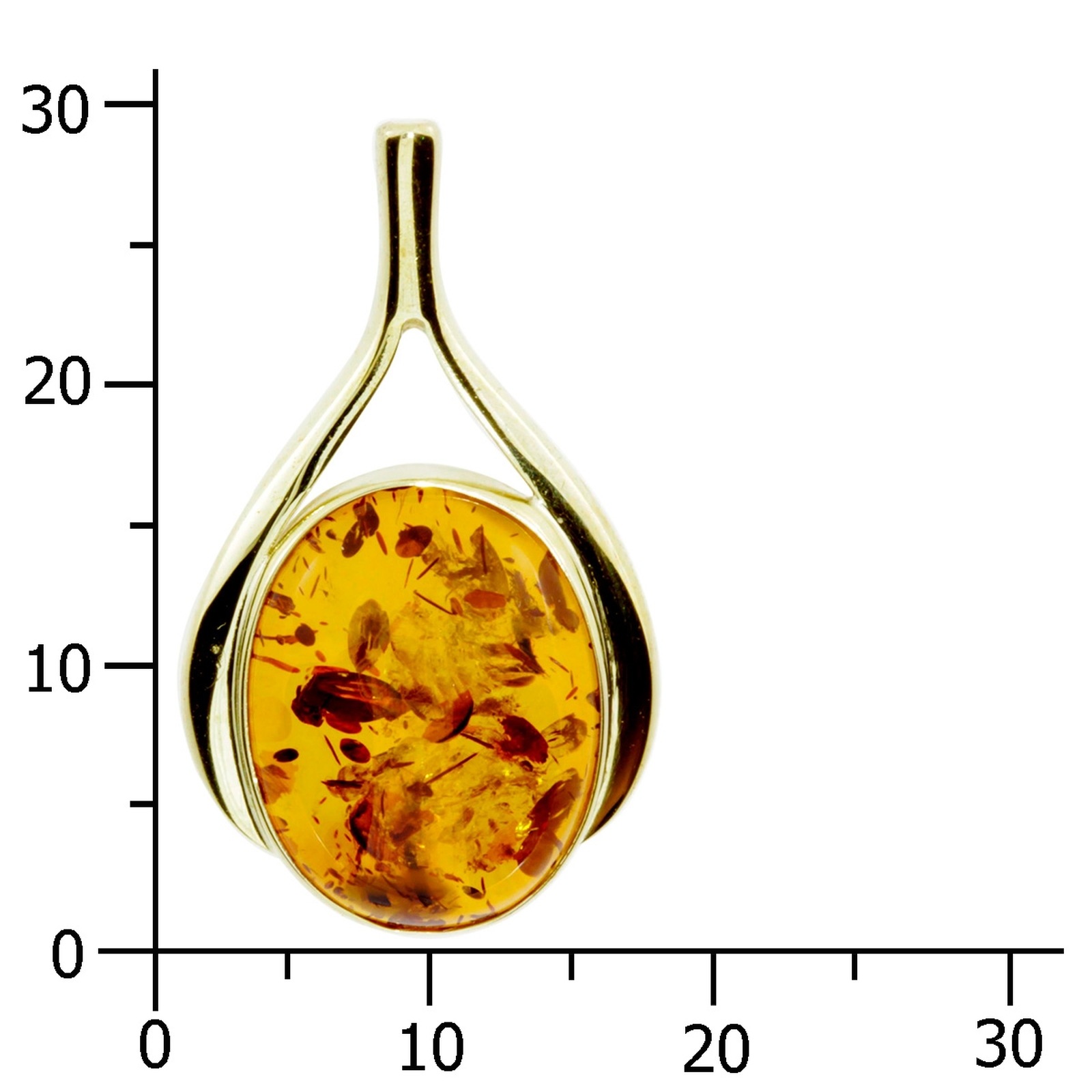 OSTSEE-SCHMUCK Kettenanhänger »- Sandra - Gold 333/000 - Bernstein«