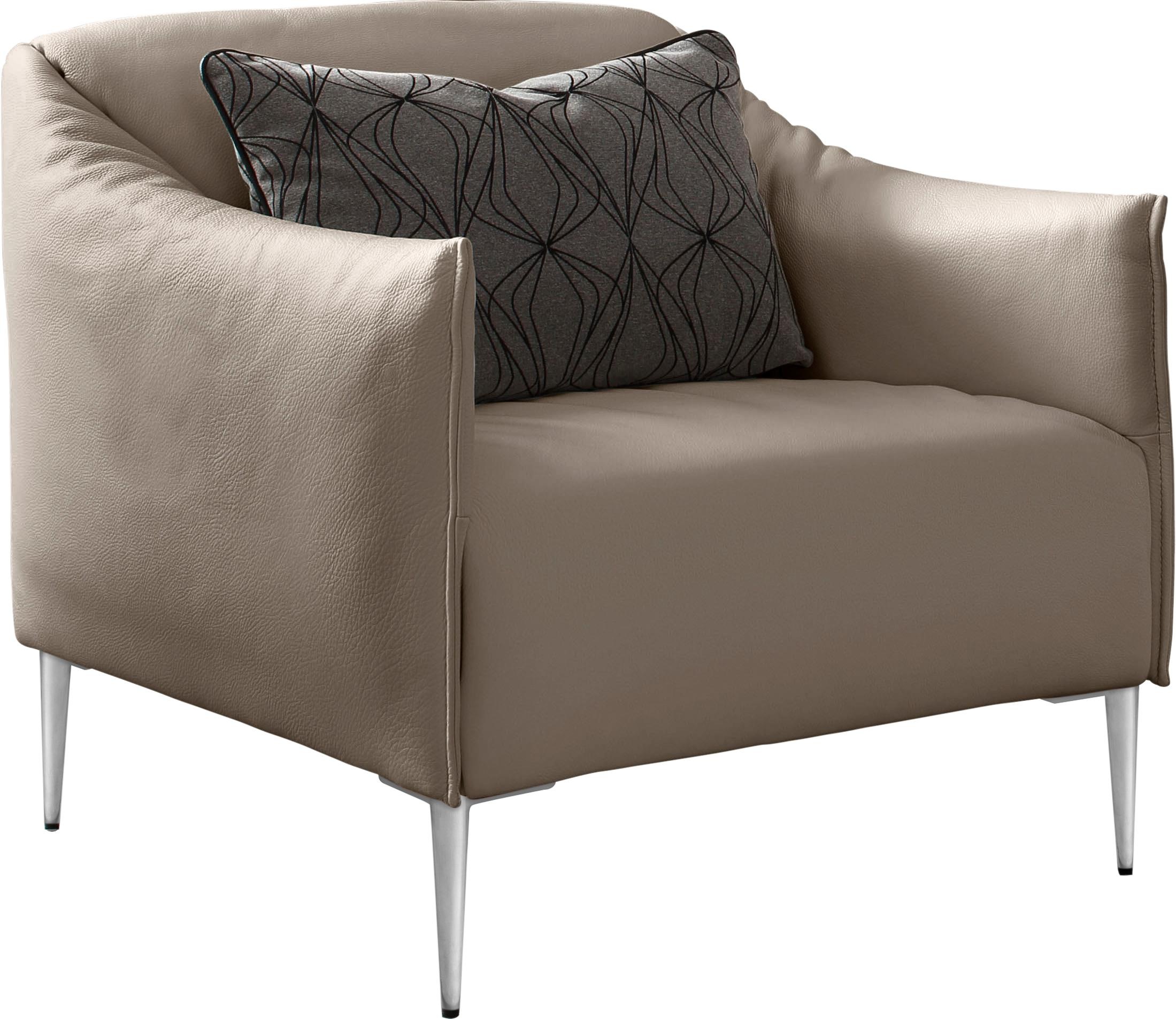 W.SCHILLIG Cocktailsessel »sally«, mit Metallfüßen in Chrom glänzend