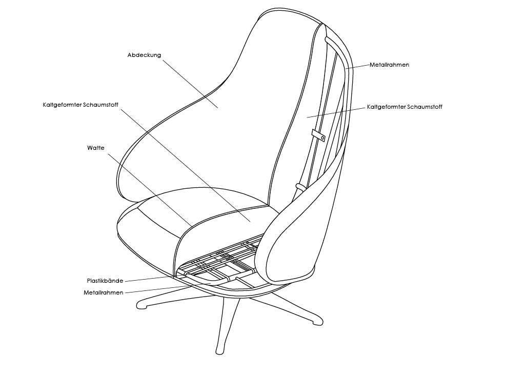 FLEXLUX Drehsessel »Falcone, TV-Loungesessel, Fernsehsessel, Polstersessel,«, Liegefunktion, drehbar, Fuß schwarz