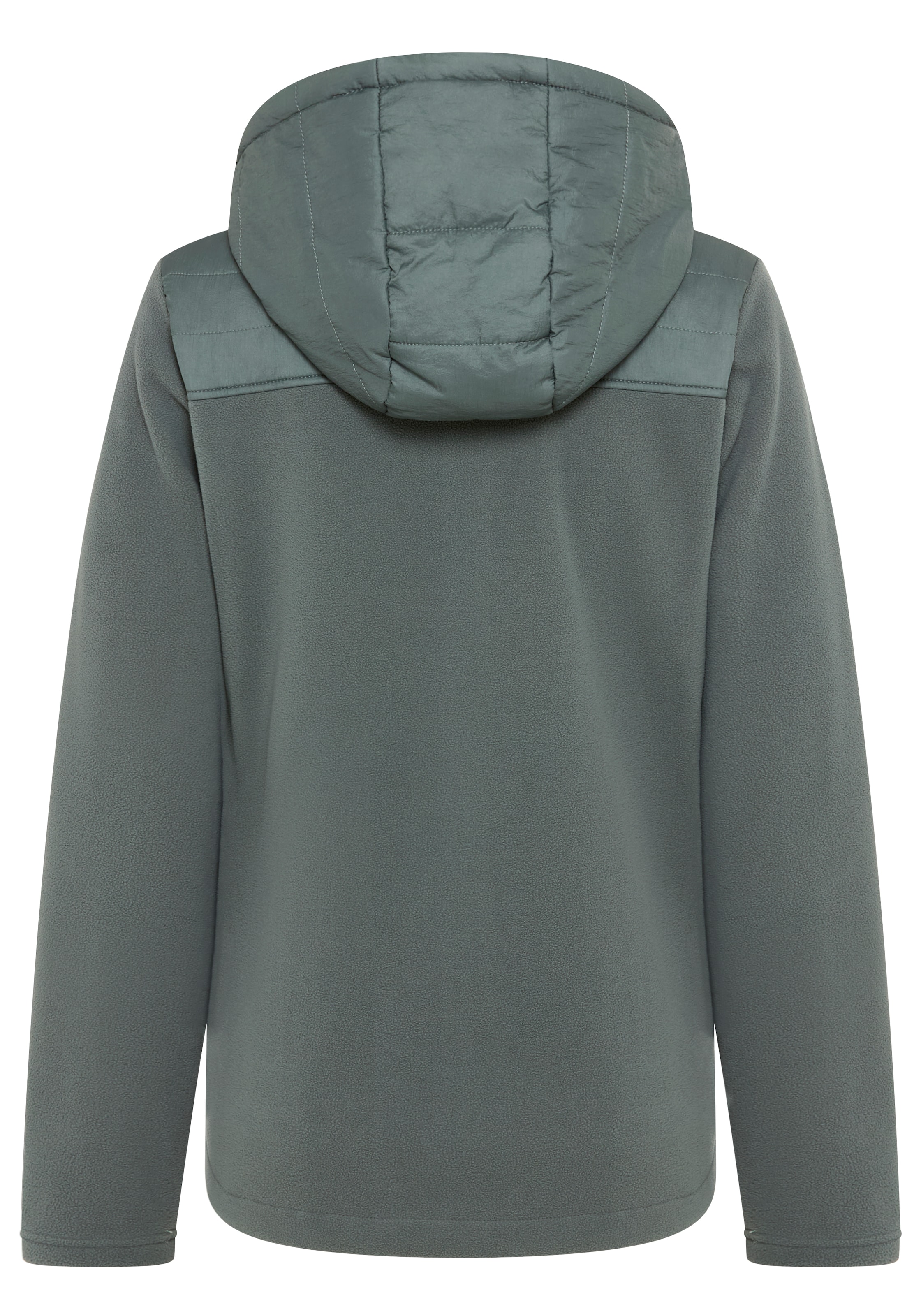Polarino Hybridjacke, mit Kapuze, mit wattiertem Schulterbereich, Übergangsjacke