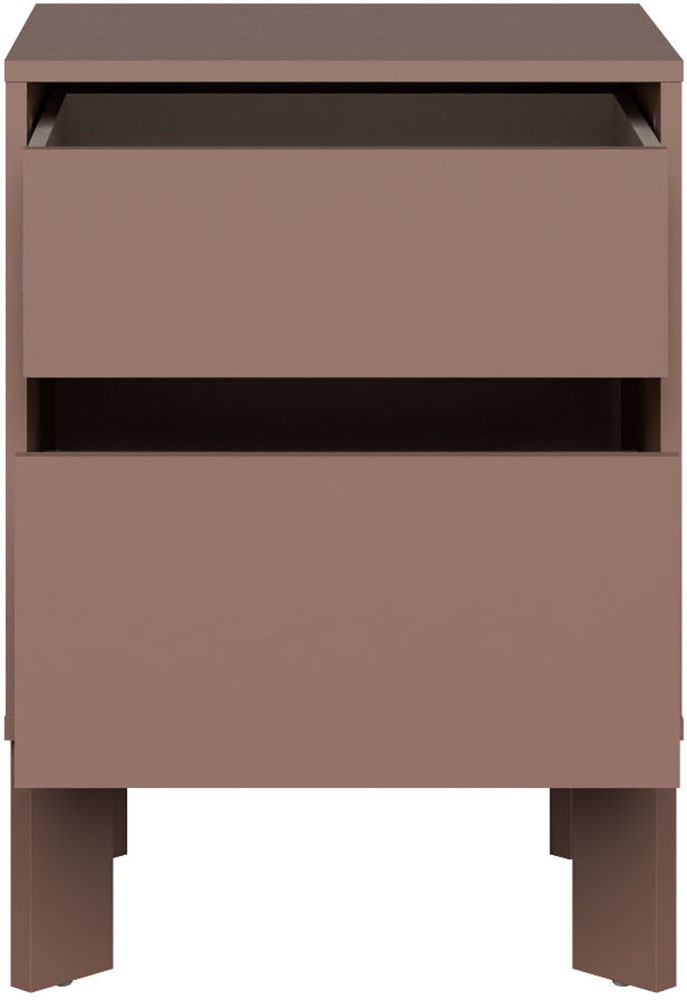 FORTE Nachtkommode »Tahoe Nachtkommode, grifflos,  2 Schubkästen« B/H/T 48,2/66,7/41,4 cm