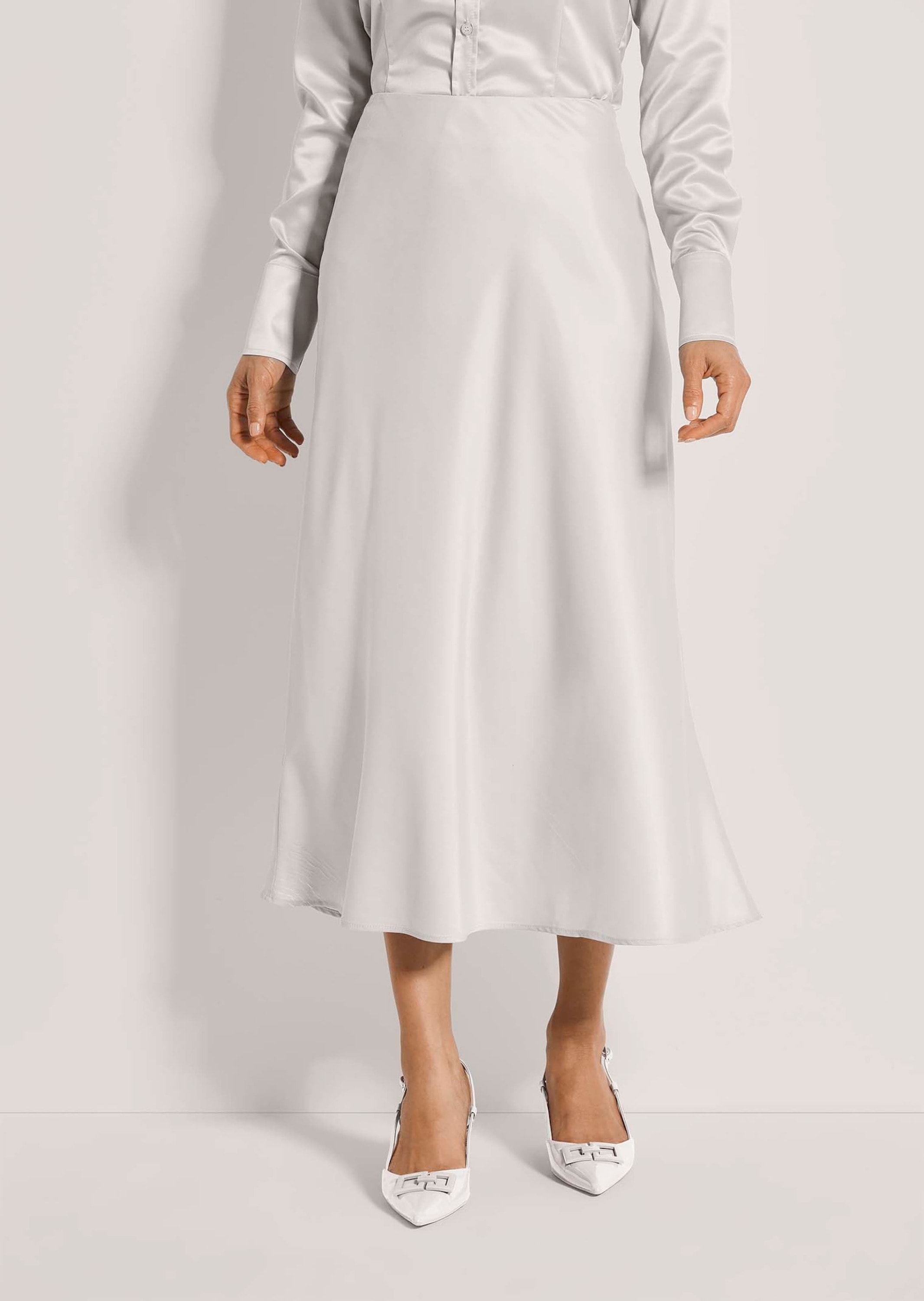 MADELEINE Midirock »Midirock Midi Satinrock für elegante Anlässe«