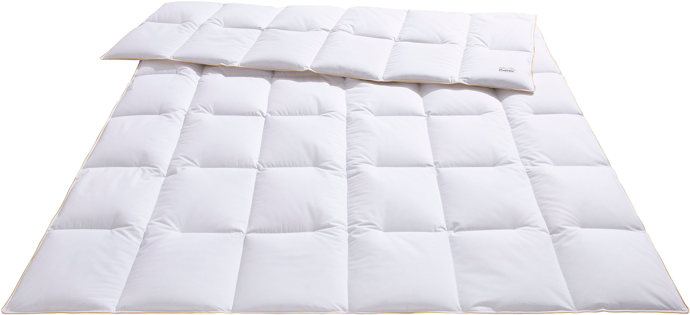 Balette Daunenbettdecke + Kopfkissen »140 Jahre Balette in weiß, Größe B/L: 80 cm x 80 cm Anzahl Teile 1