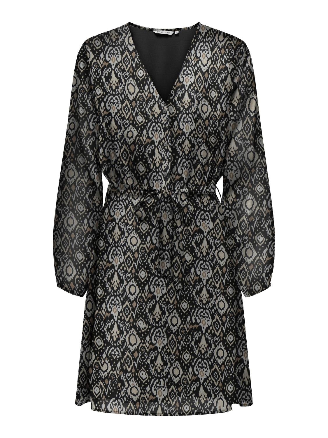 ONLY Druckkleid »ONLCERA 3/4 SHORT DRESS WVN NOOS«