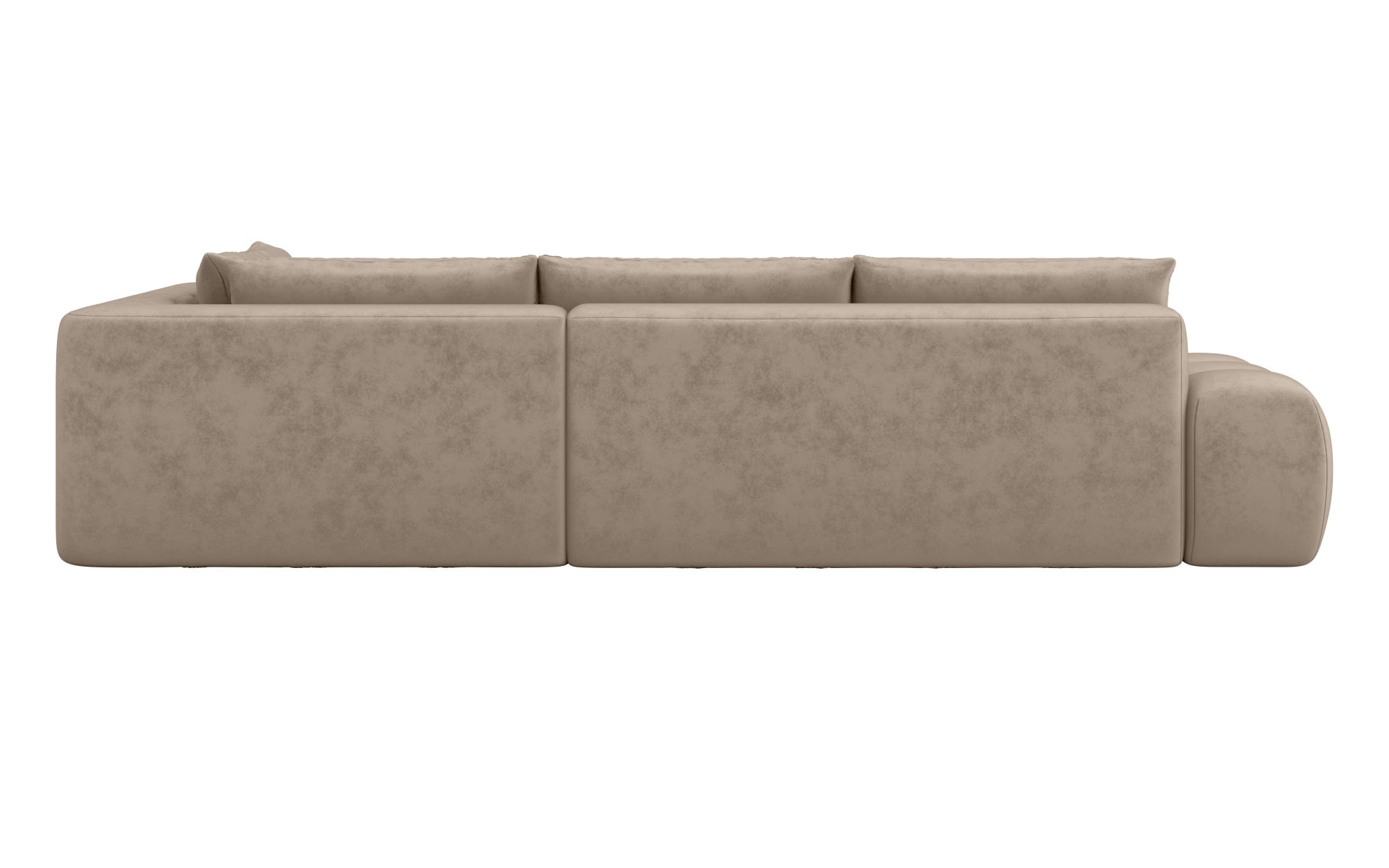 INOSIGN Ecksofa »AZITA klein, L-Form, elegant und bequem Designsofa«, lose Rückenkissen, traumhafte Steppung, Maße B/T/H: 296/176,5/89 cm