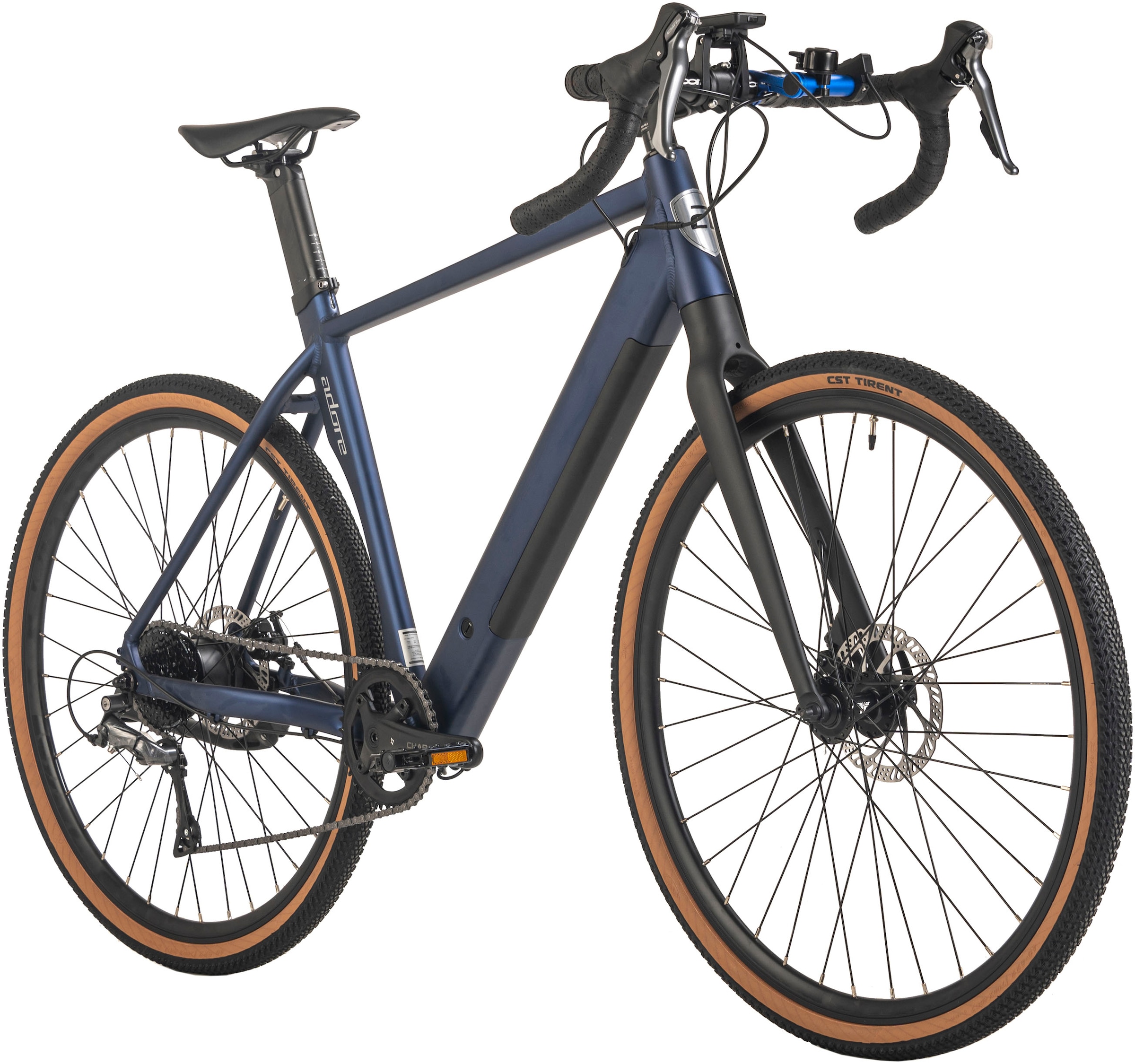 Adore E-Bike »GTR-770 28" Alu Gravel Tourenfahrrad«, 8 Gang, Shimano, Claris, Heckmotor 250 W, (30NM / 10Ah, dunkelblau matt), Pedelec, Elektrofahrrad für Damen u. Herren
