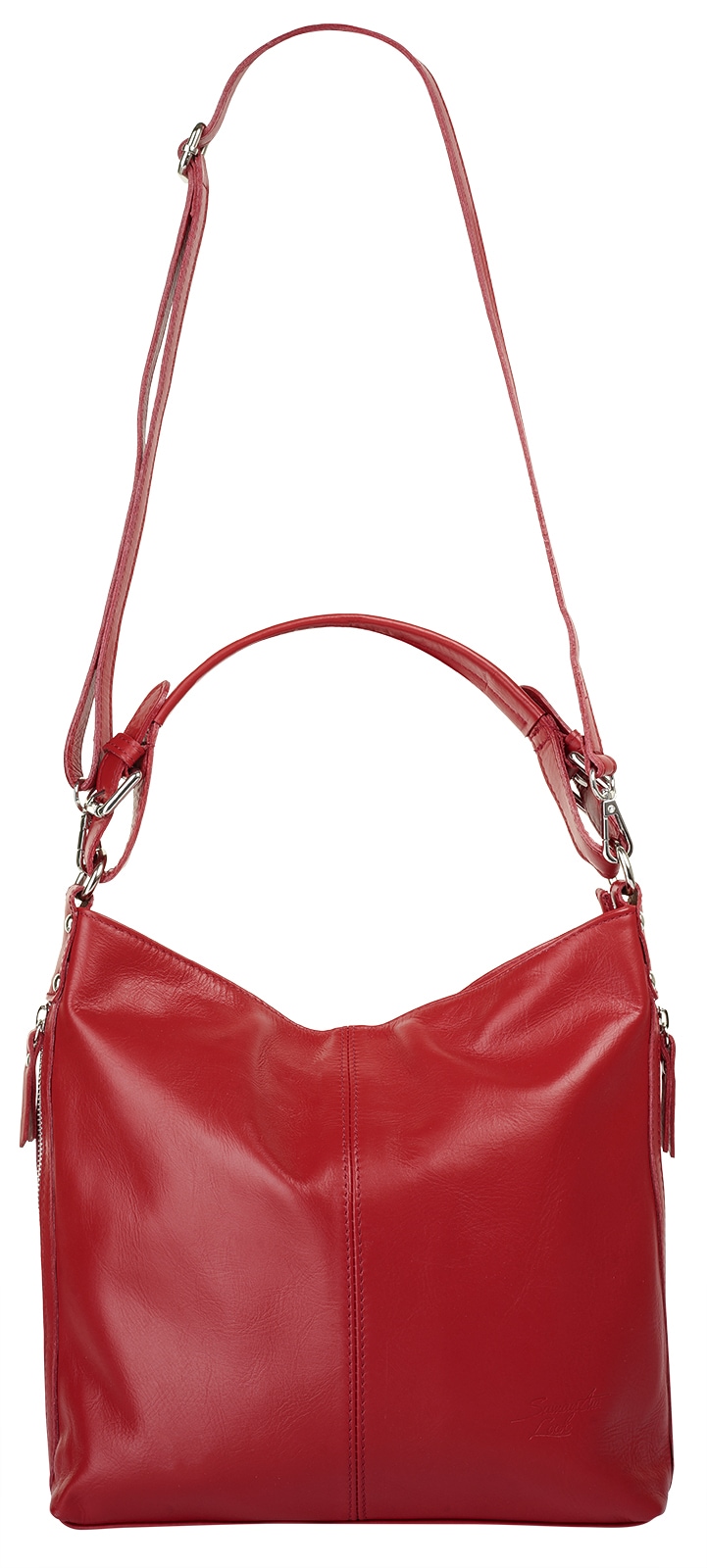 Samantha Look Henkeltasche, echt Leder, Made in Italy