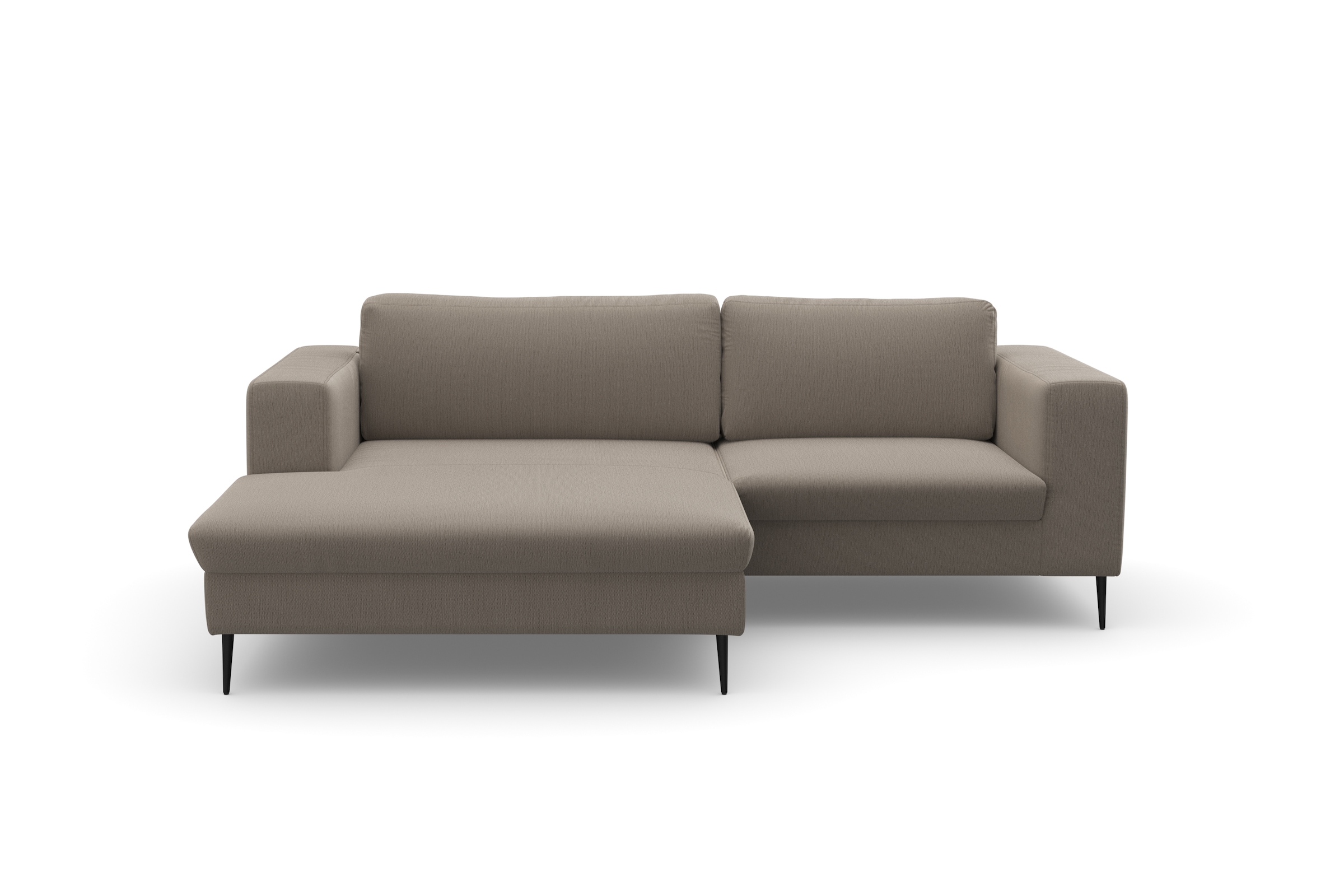 DOMO collection Ecksofa »Modica kompakt und elegant, Breite 244, L-Form« moderne Optik mit extrabreiter Recamiere, auch in Cord