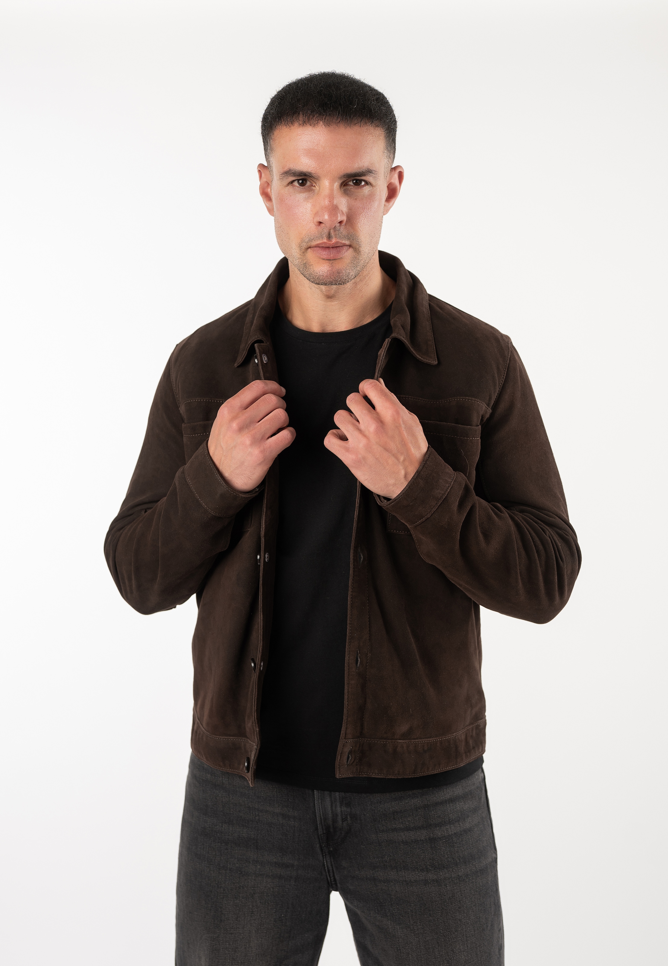 Mauritius Hemdjacke »MMYukkon« aus Leder, Regular Fit