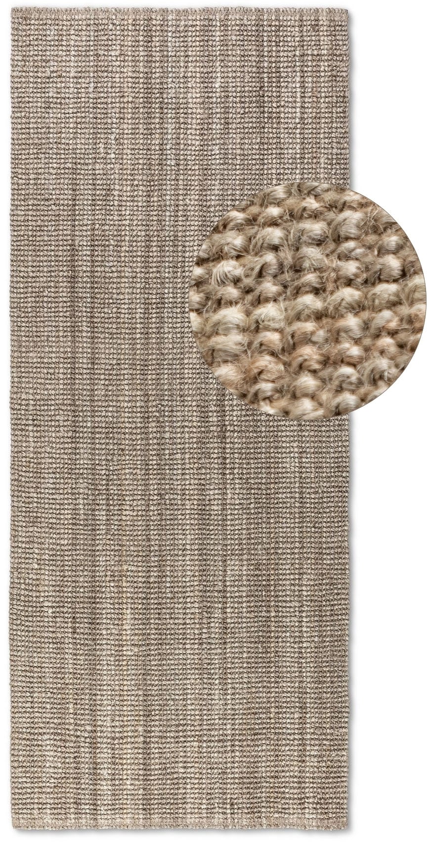 HANSE Home Teppich »Jaipur Juteteppich, als Läufer und in Rund«, rechteckig, 10 mm Höhe, 100% Naturfaser, Wohnzimmer, Esszimmer, Schlafzimmer, GRS