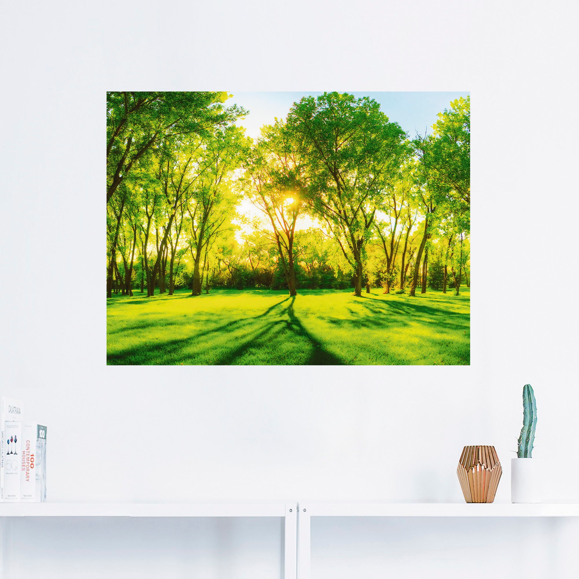 Artland Wandbild »Frühlingswärme Wiesen St.), gedruckt Online Shop (1 & OTTO im II«, Bäume