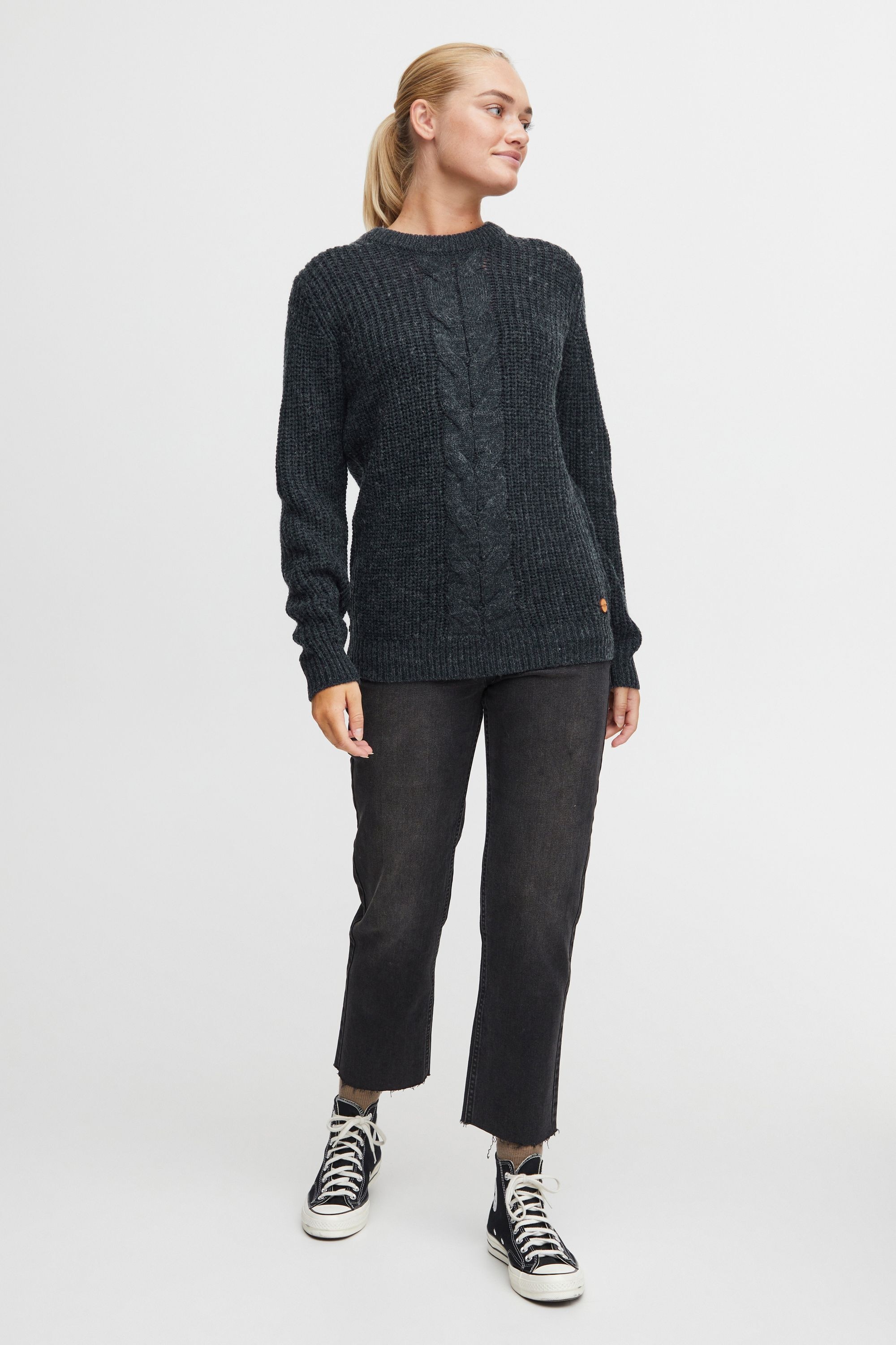 OXMO Strickfleece-Pullover »Strickpullover OXNatasja«