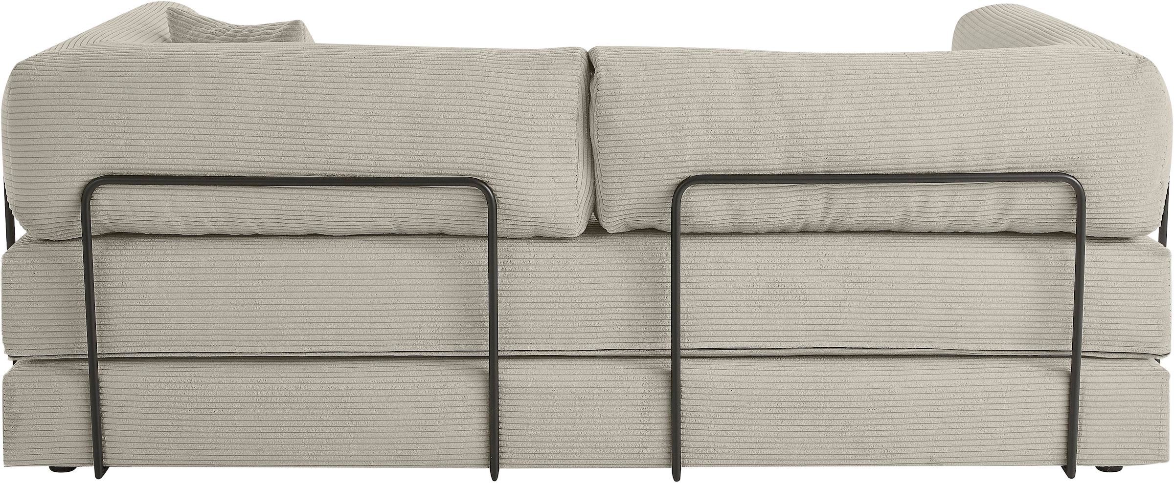 homsy by Ana Johnson Schlafsofa »Folda Dauerschläfer, B: 206 cm, Liegefl. 181x198 cm« mit Bett-/Schlaffunktion, inkl. 1x Zierkissen, Tonnentaschenfederkern